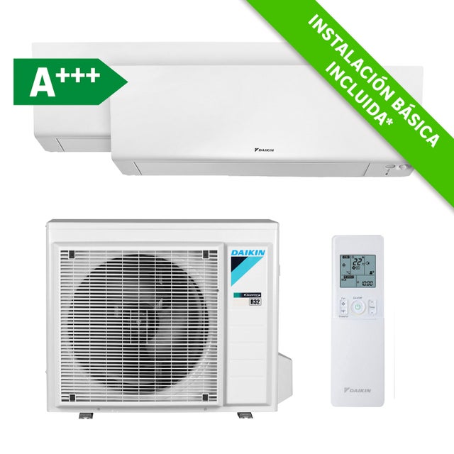 Aire Acondicionado 2X1 DAIKIN Perfera 40N Wifi 2150+2150 fg Instalación básica incluida