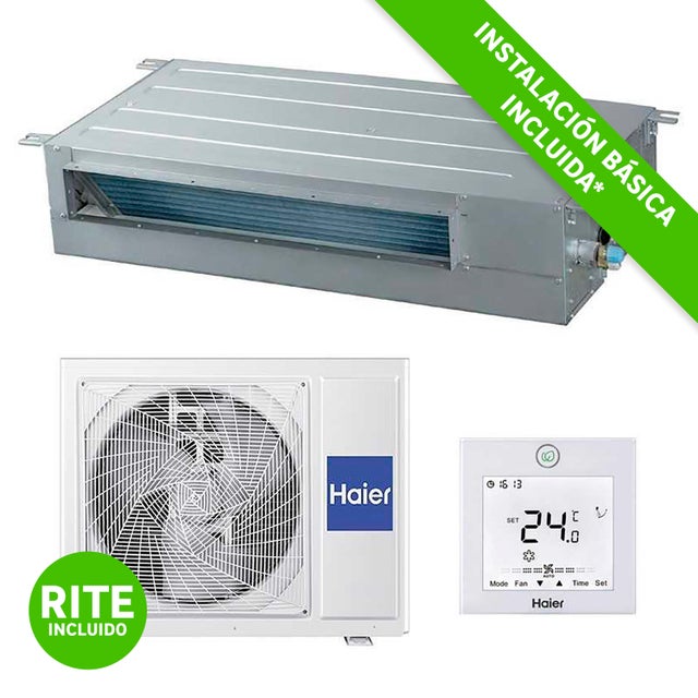 Aire acondicionado por conducto HAIER AD105S2S 9.5 kW con instalación incluida Wi-Fi