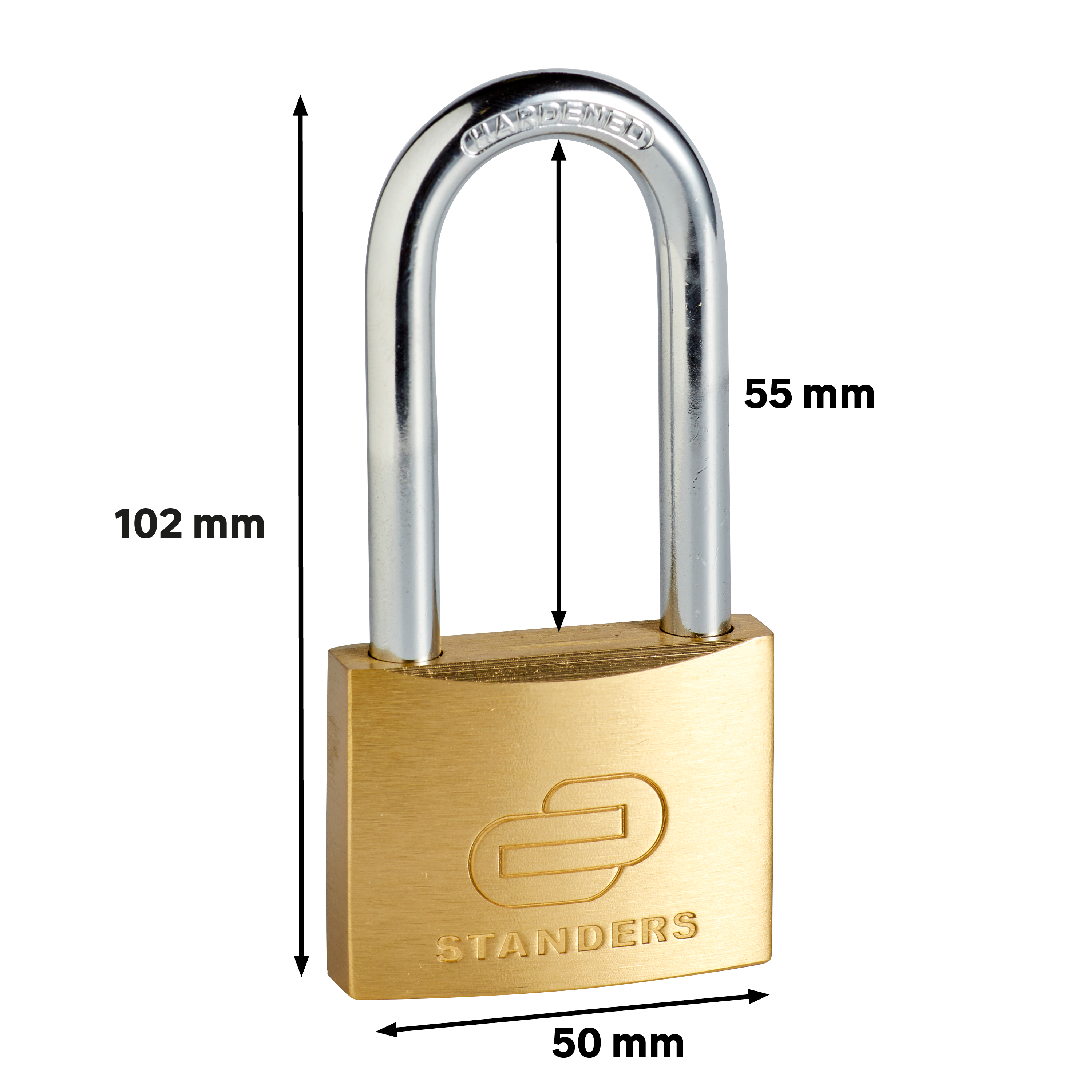 Cadenas avec clé STANDERS laiton, l.50 mm - 4