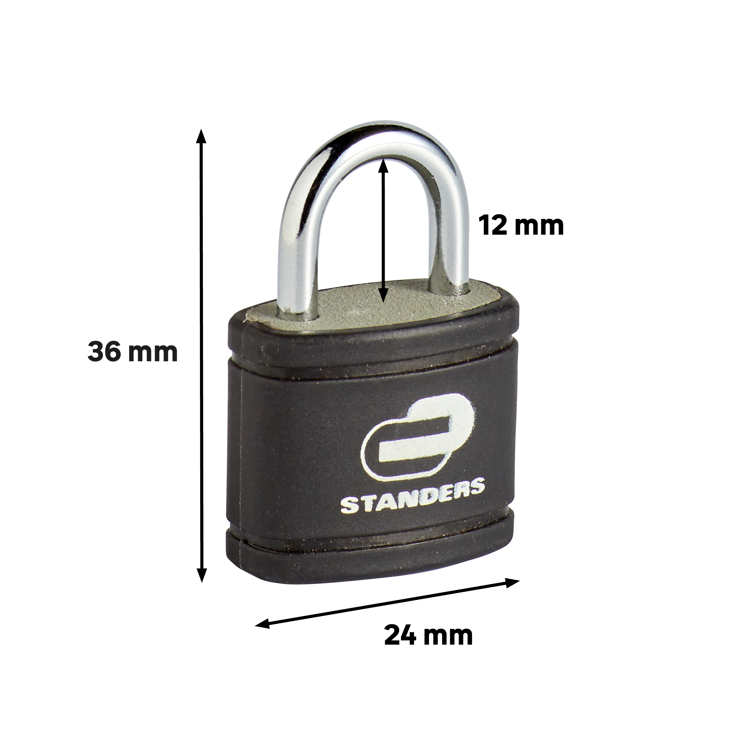 Cadenas à manille STANDERS acier, l.24 mm - 2