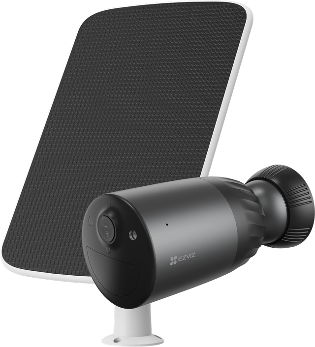 Caméra de surveillance BC1C, 4K Wi-Fi + panneau solaire, EZVIZ