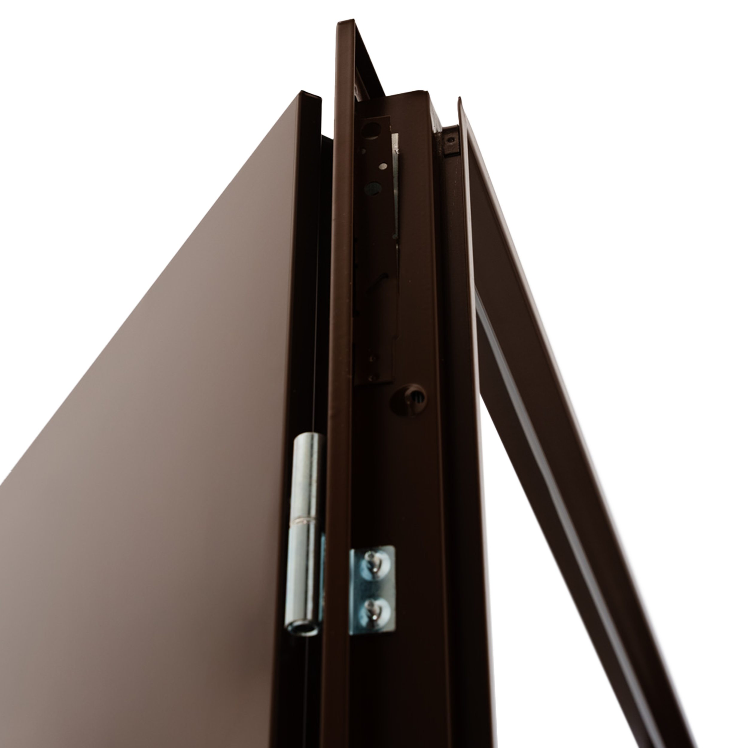 Drzwi techniczne zewnętrzne Zk Iso 90 cm, ocieplone styropianem, RAL 8028 - 4