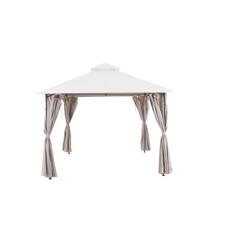 Zasłony do pawilonu ogrodowego Oxis 300x300 cm taupe Naterial