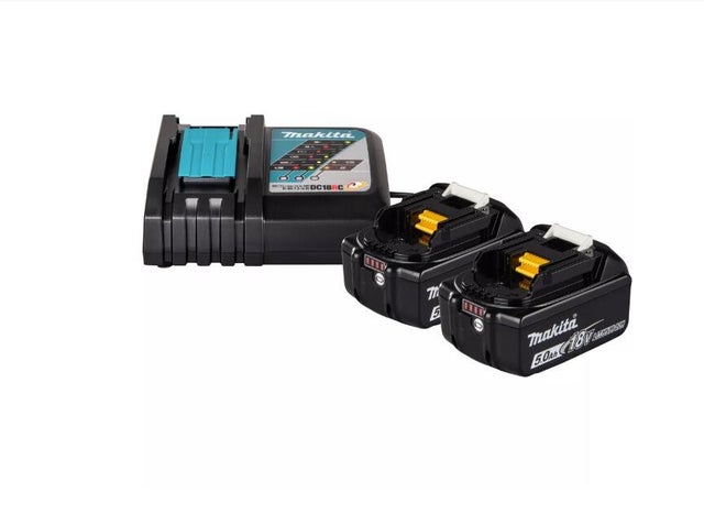 Carregador 18V+2B 5Ah Makita BL1850B