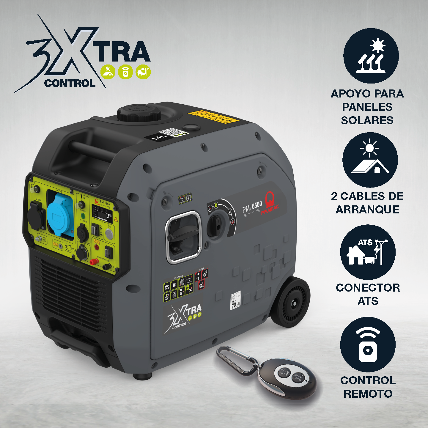 Gerador inverter 6500 W Pramac PMI6500 SOL AA - 4