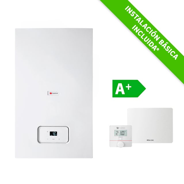 Caldera de condensación gas natural SAUNIER DUVAL Semia 30kw WIFI Migo select Instalación básica incluida