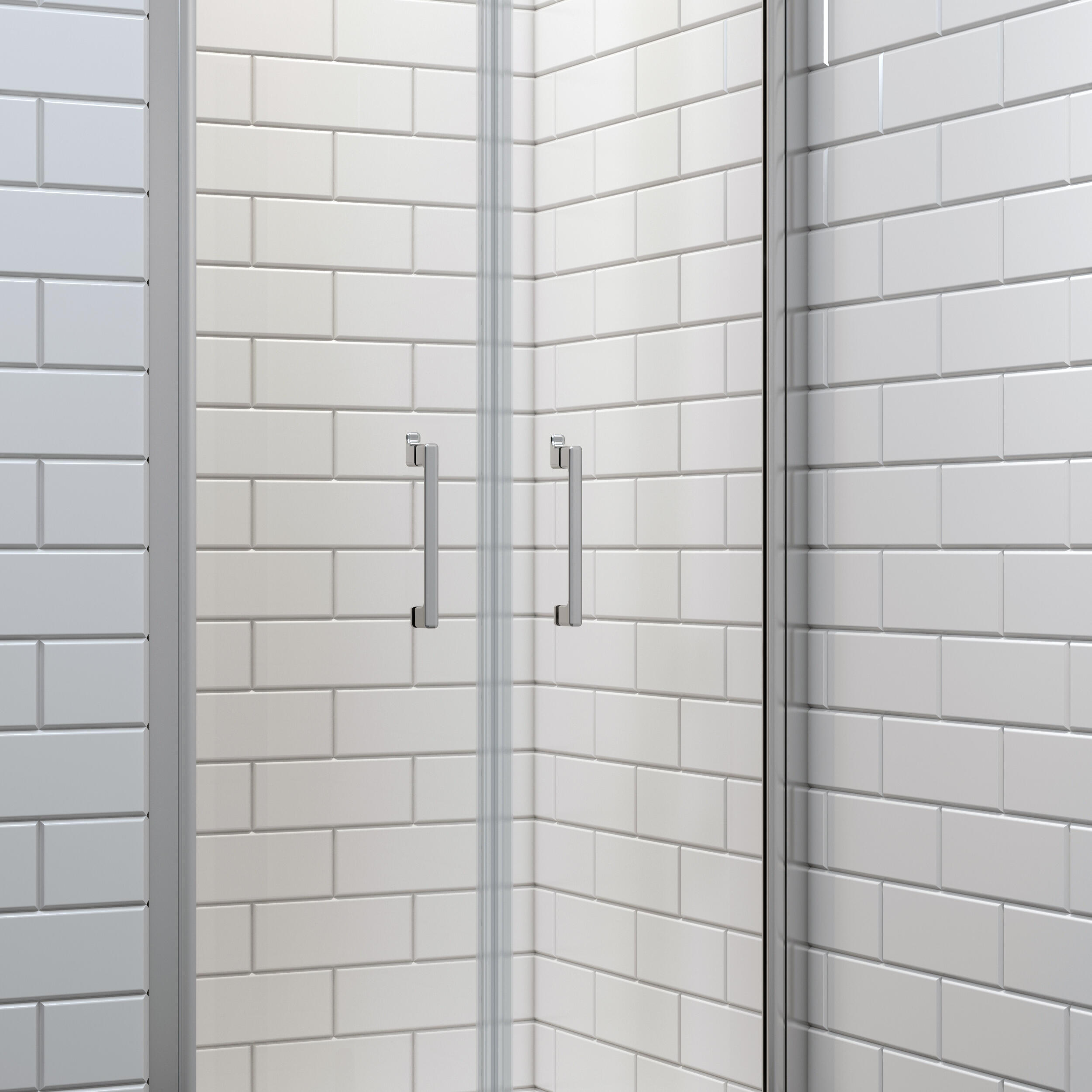 Porta doccia battente Remix, L 67.5-71.5 cm x H 195 cm x SP 8 mm, profilo cromo - 13