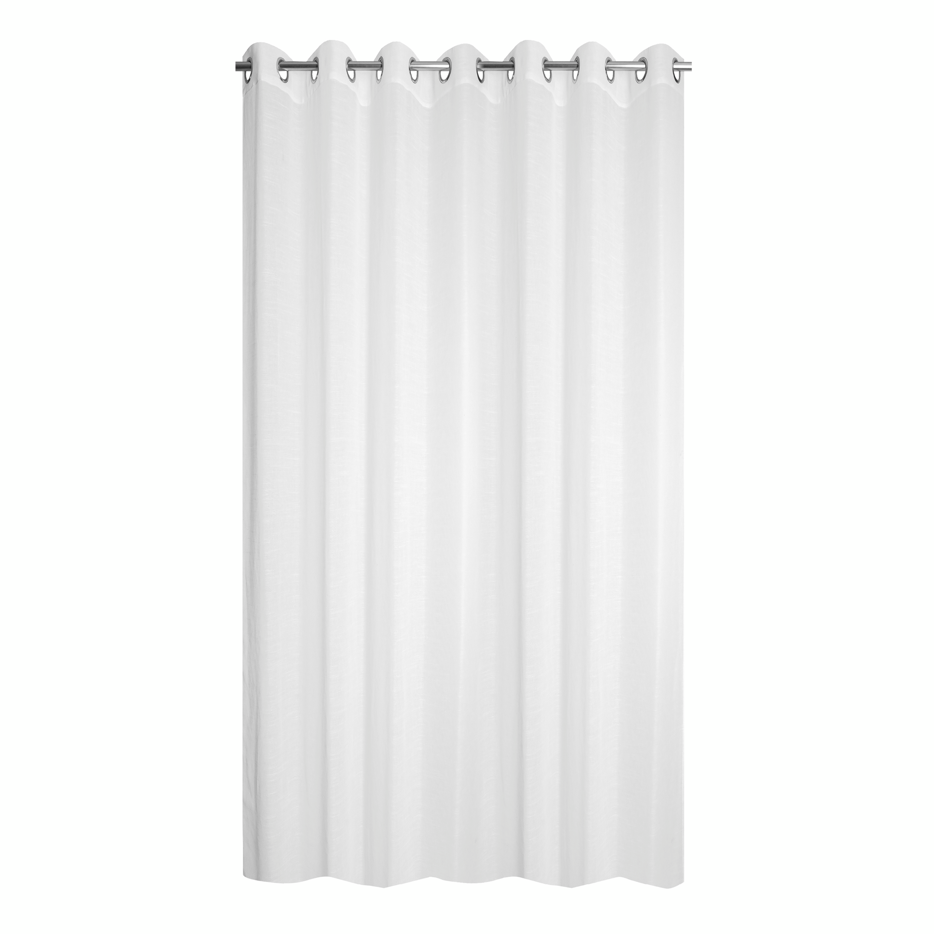 Visillo ollaos Cambria poliéster lino de 200x280cm INSPIRE liso blanco. Incluye cinta termoadhesiva - 17