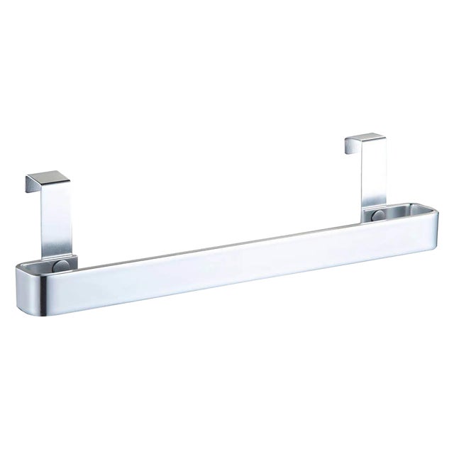 Barra toallero lateral ARTECRISTAL 37x5.5x8 cm en acabado cromo mate
