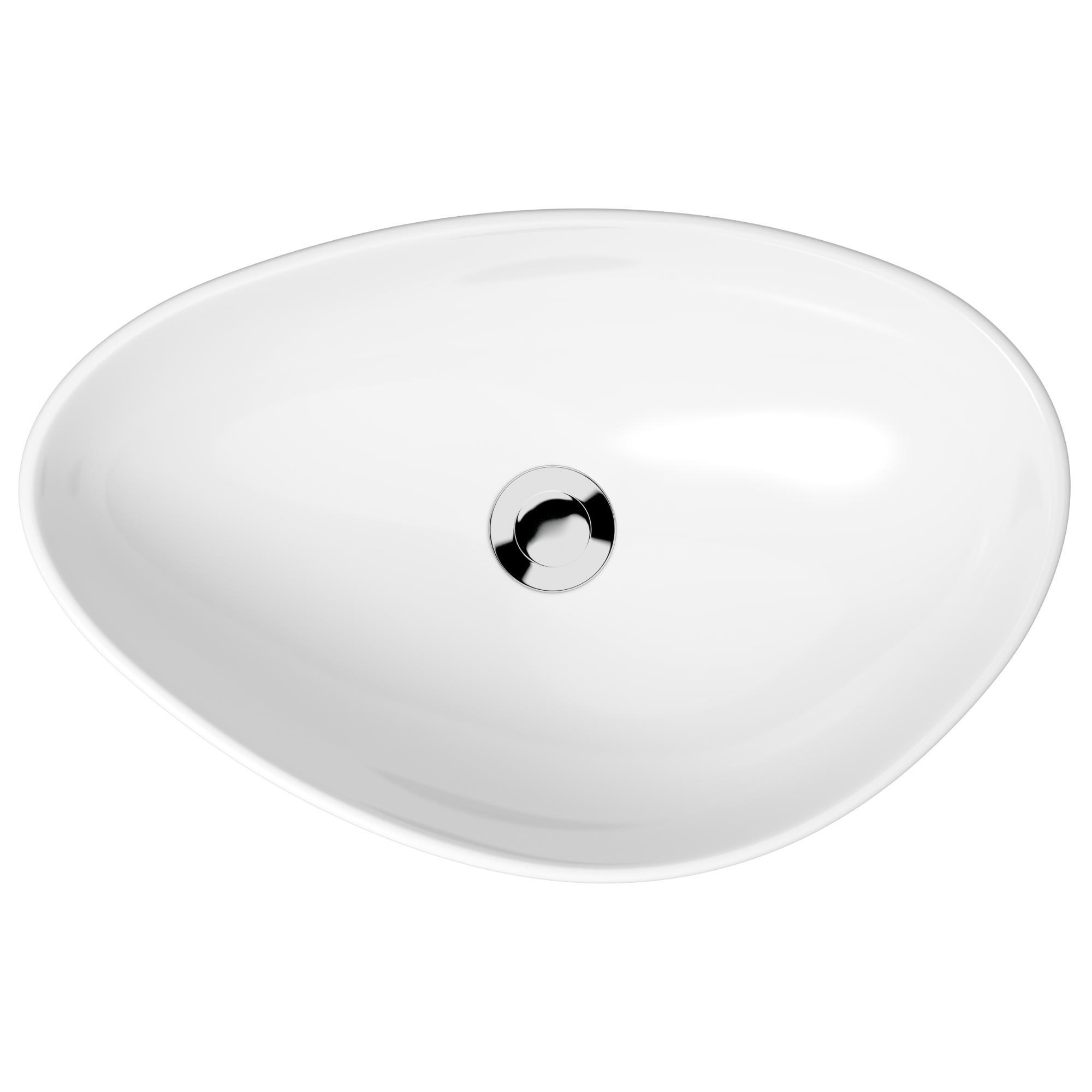 Umywalka nablatowa cersanit Moduo 55 cm biała - 3