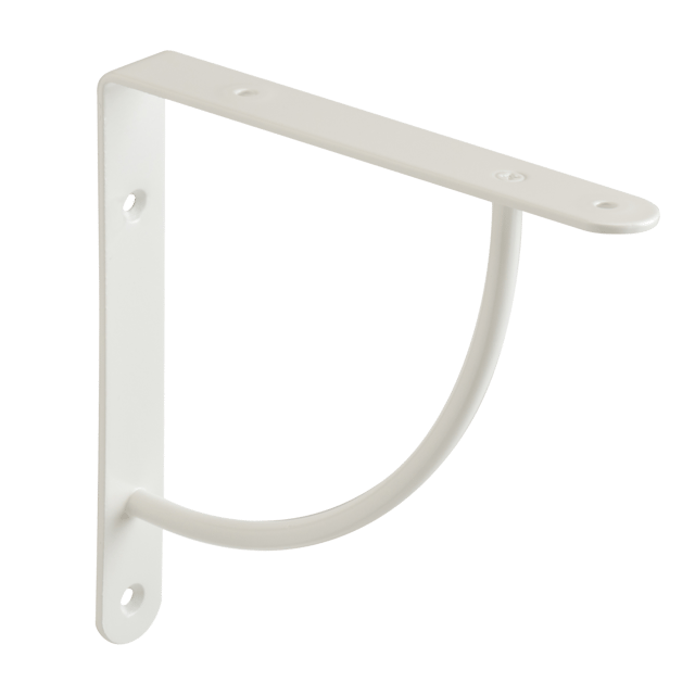ESCUADRA METALICA PARA BALDA REFORZADA BLANCA 180X180MM