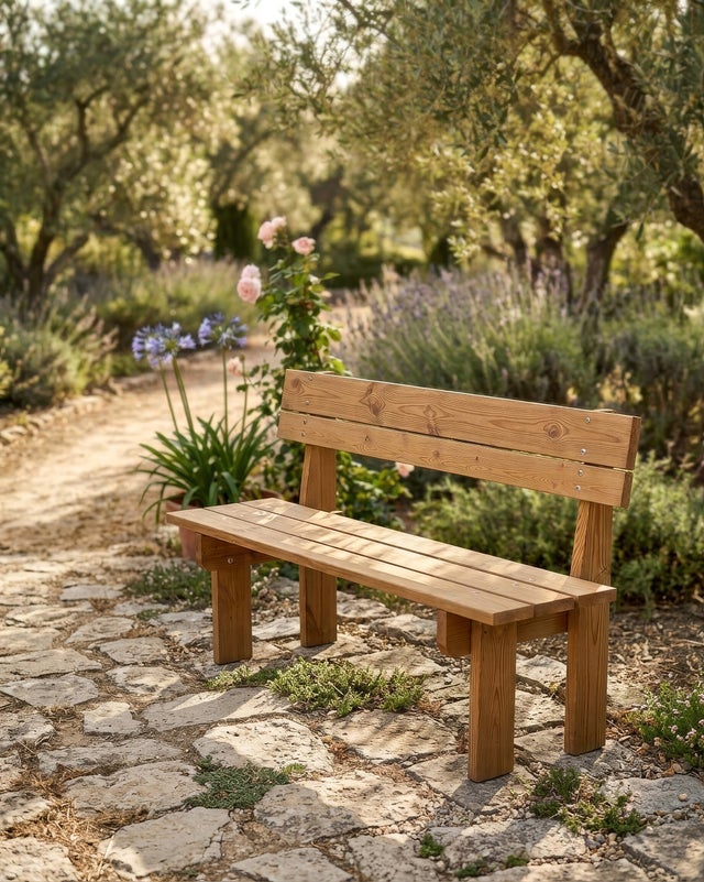 Banco de jardín Urbano de CARMO de 60x100x180 cm para 3 plazas