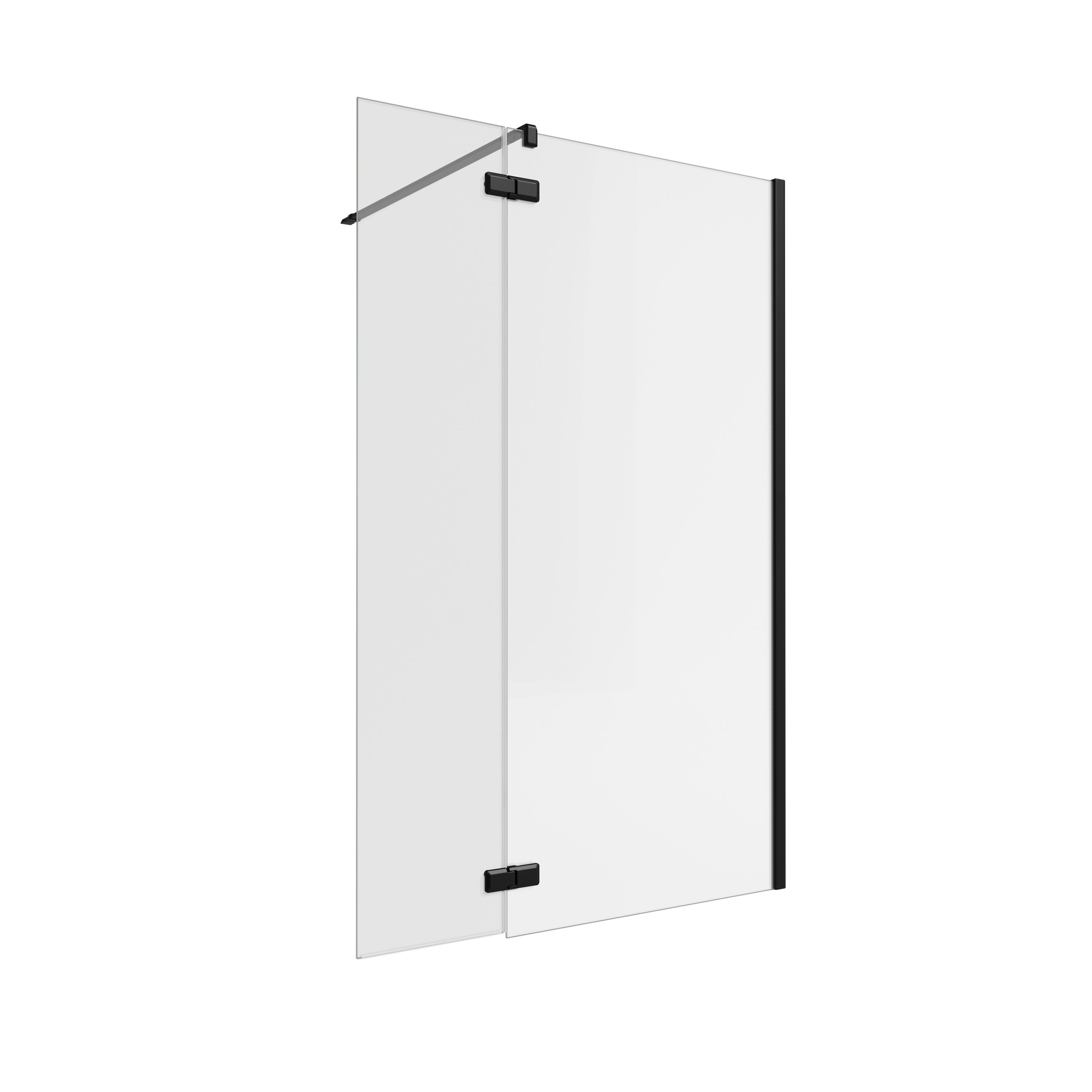 Painel de duche SENSEA NEO 130(90+40)X200CM PRETO - 2