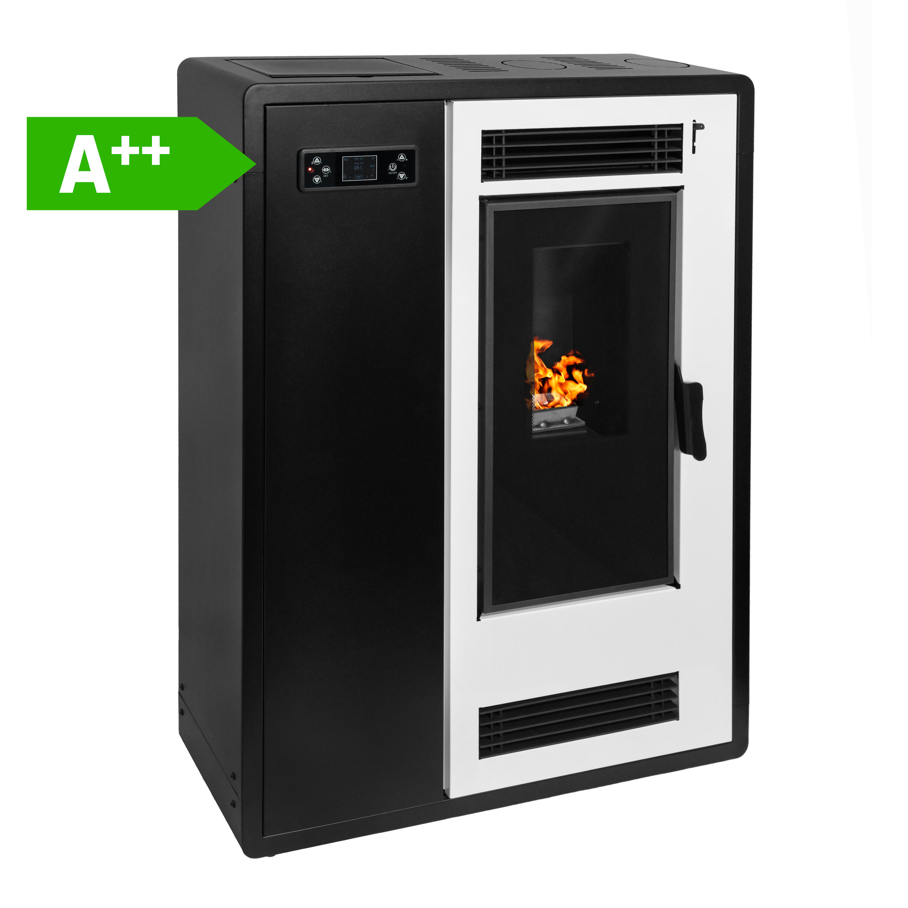 estufa de pellet canal reducida 8 eclipse 8 kw