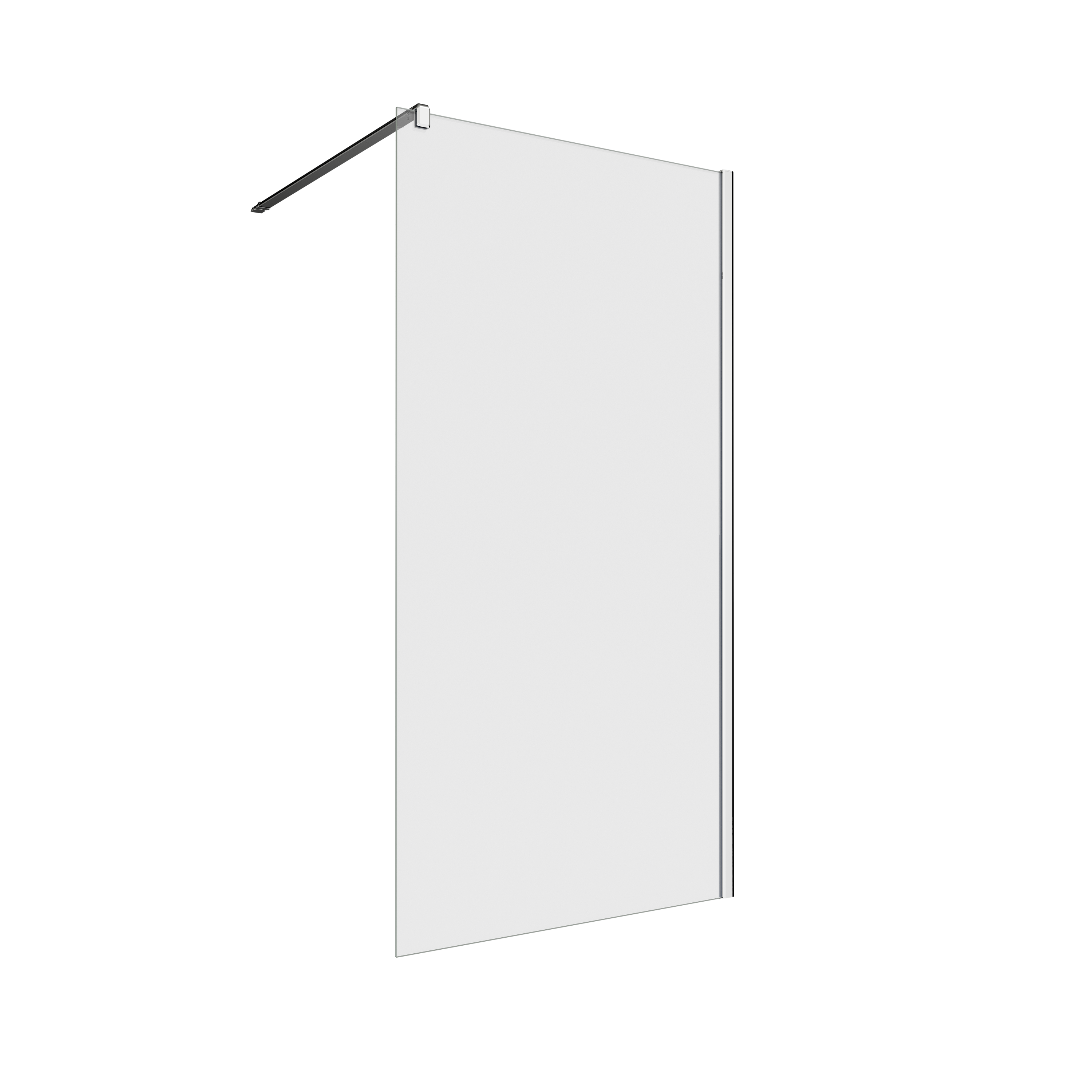 Box doccia walk-in Neo, vetro 8 mm, L 98.6-99.5 cm x H 200 cm, profilo cromo - 5