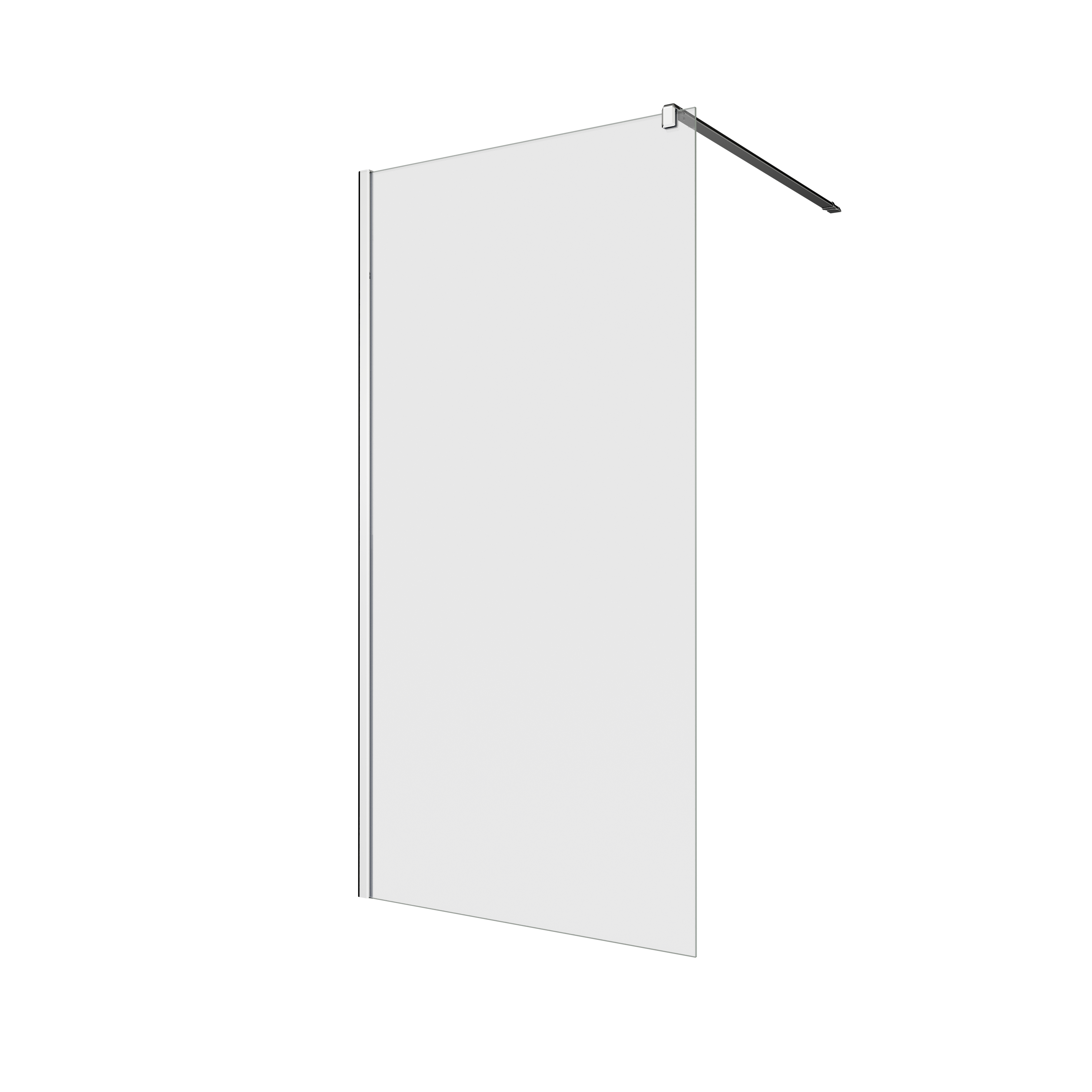 Box doccia walk-in Neo, vetro 8 mm, L 98.6-99.5 cm x H 200 cm, profilo cromo - 6