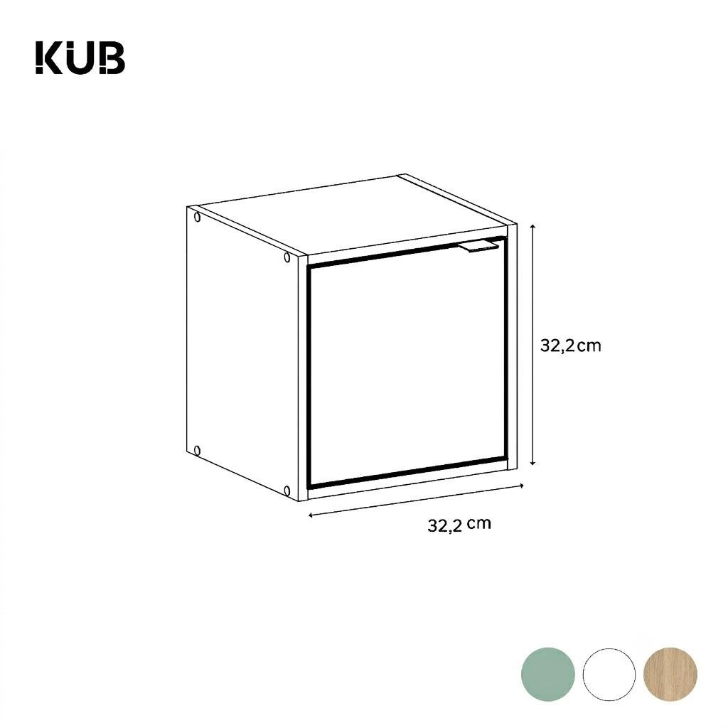 Porta KUB 32.2X32.2CM carvalho - 6