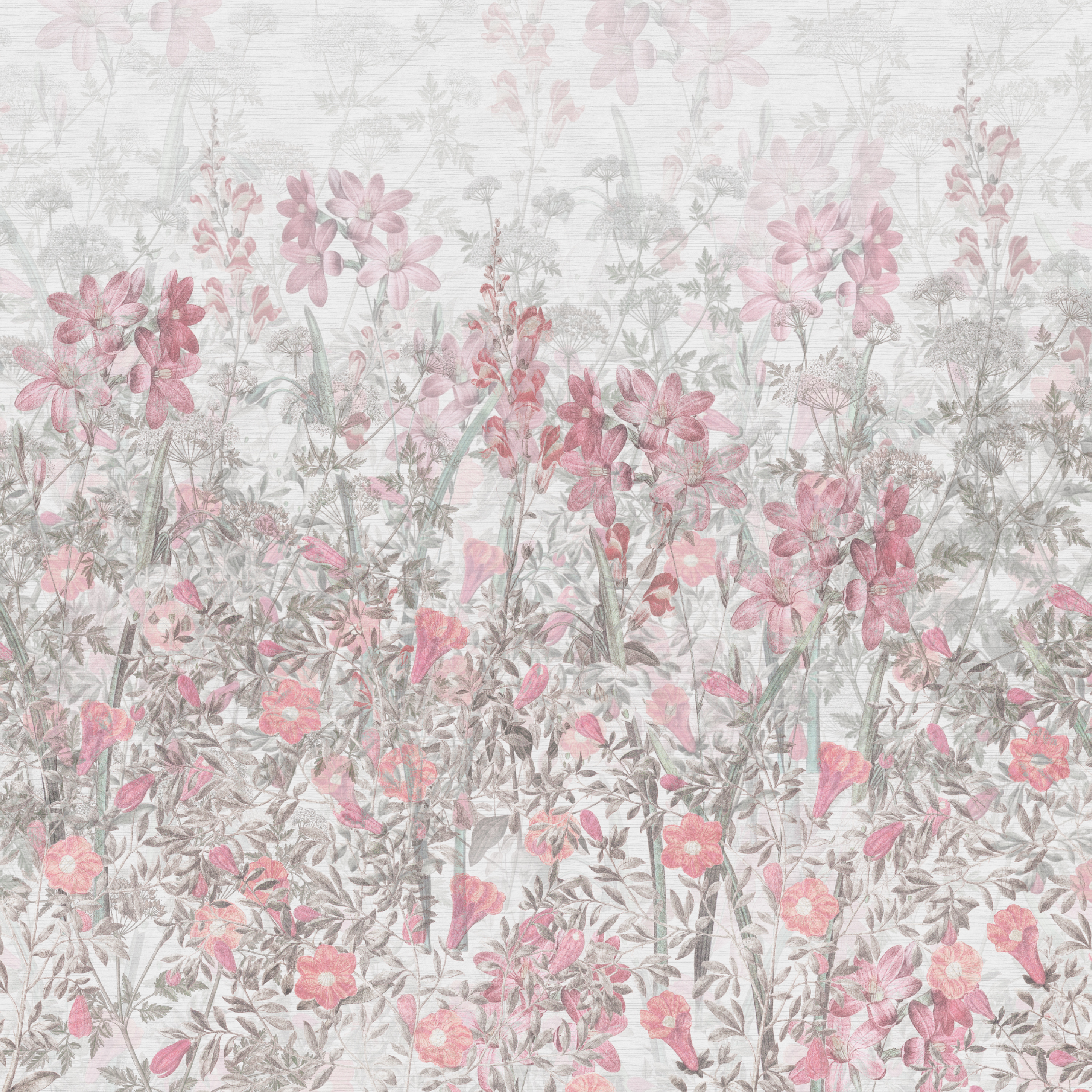 Mural Pink Herbs zioła różowe 300 x 280 cm struktura Art