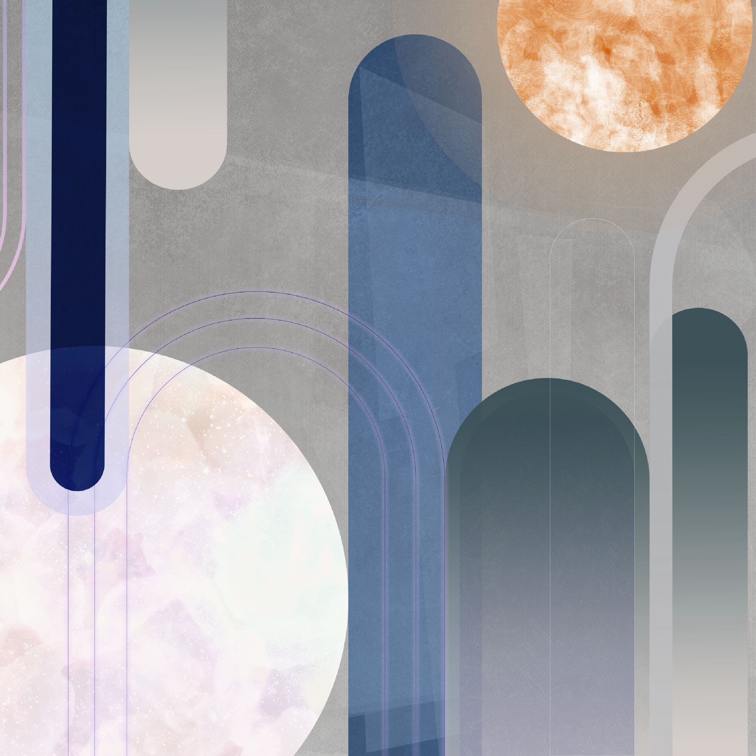 Mural Tiles abstrakcyjny modern 300 x 280 cm struktura Art