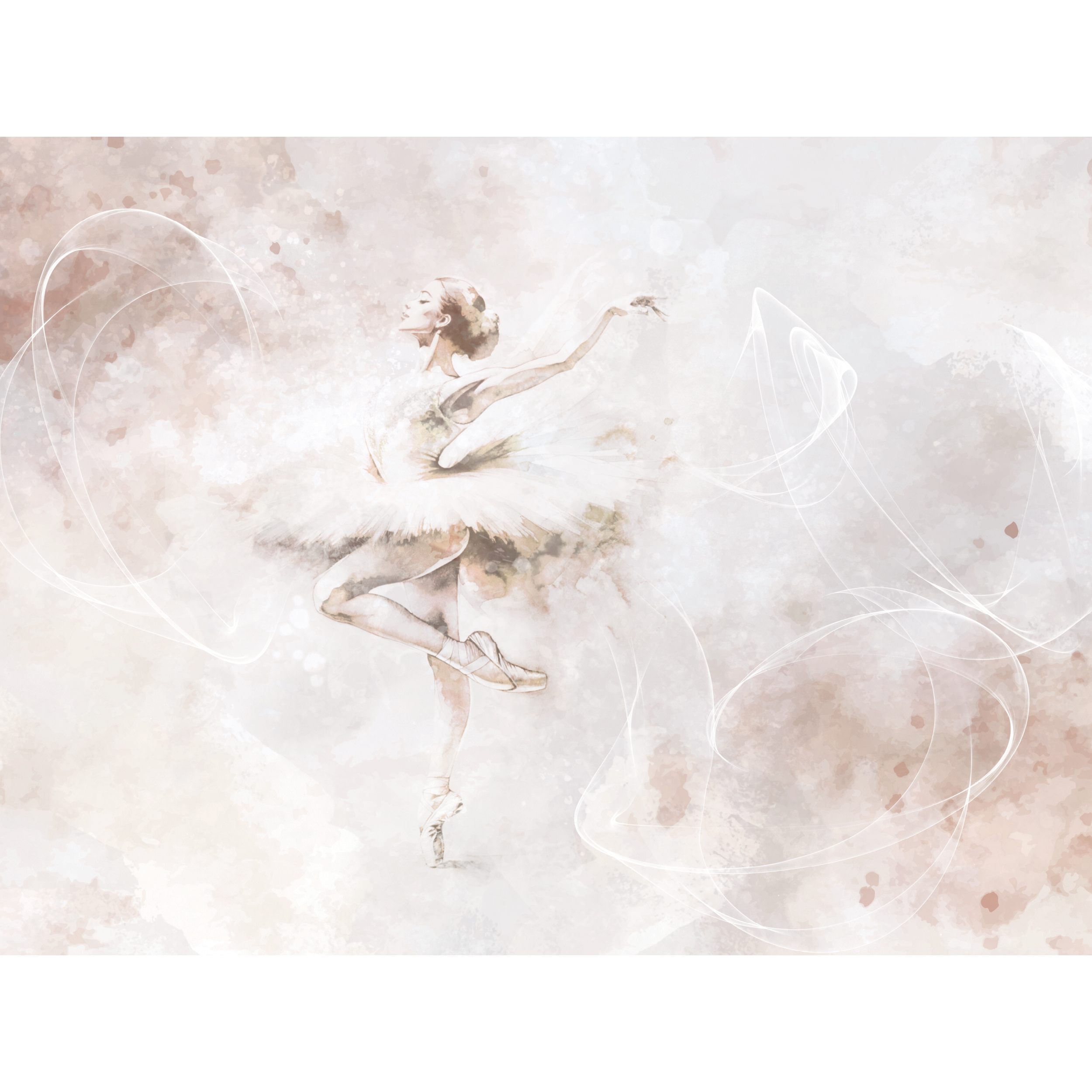 Mural Ballet 400 x 280 cm struktura Art.