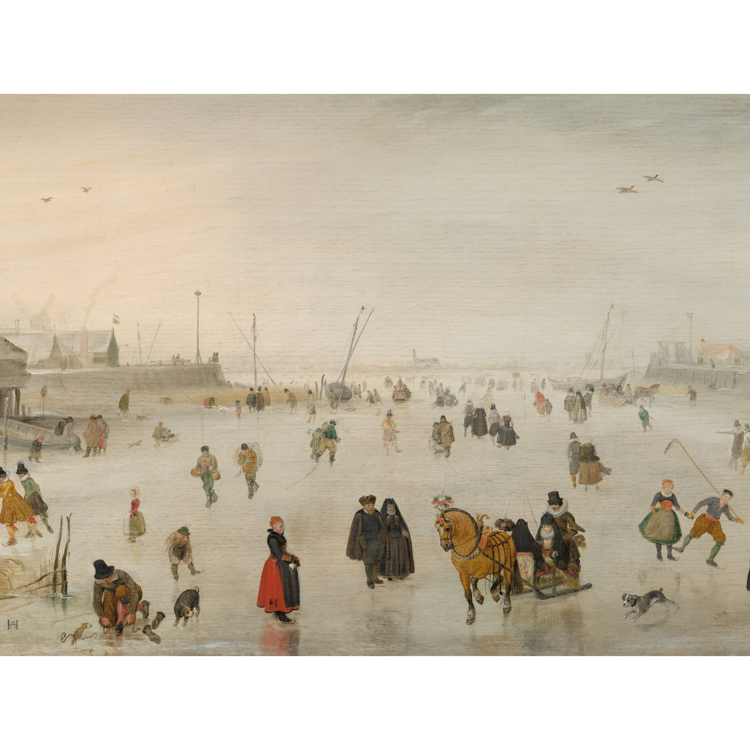 Mural Winter zimowe lodowisko 400 x 280 cm struktura płótna