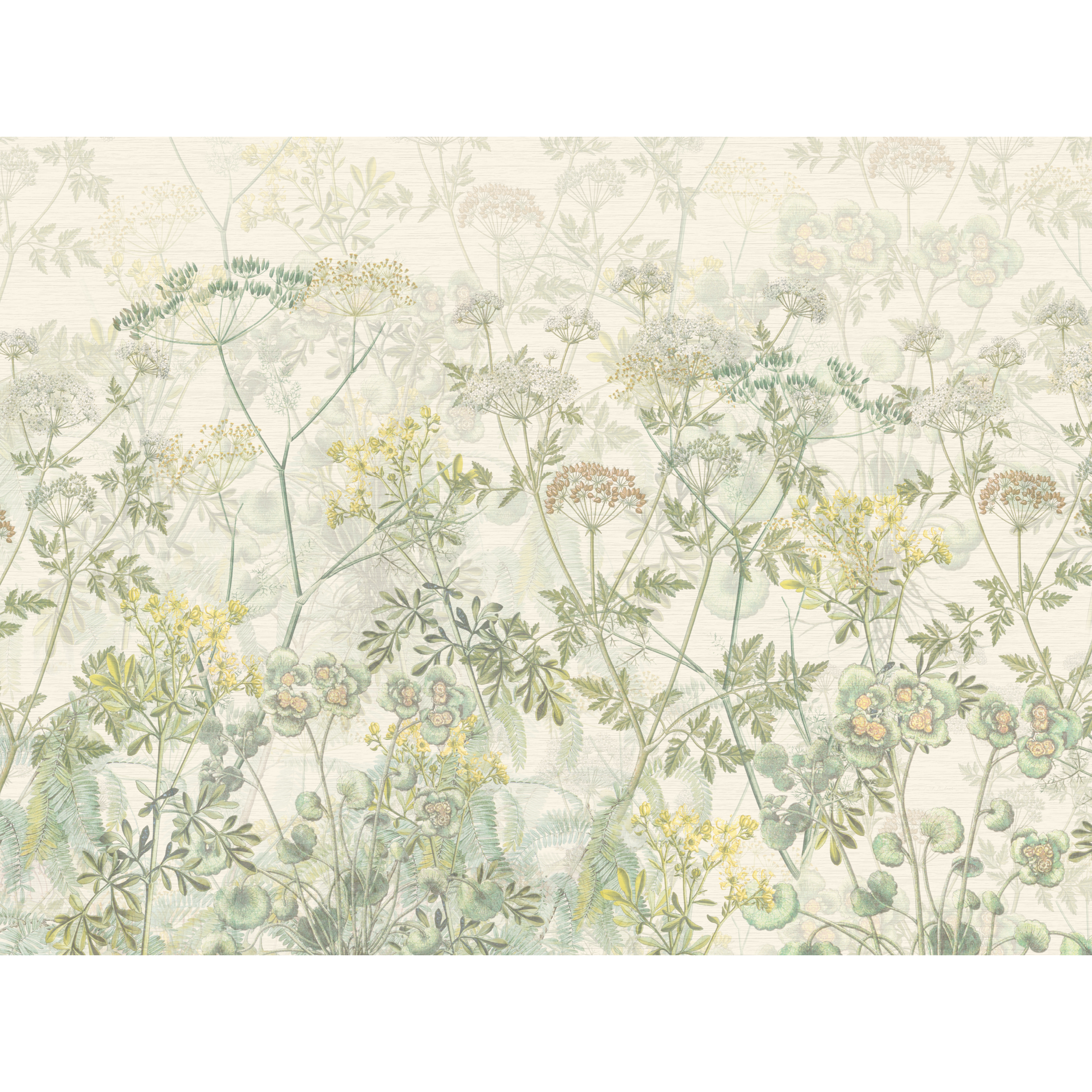 Mural Green Herbs zioła zielone 400 x 280 cm struktura płótna