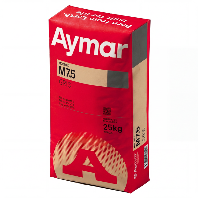 MORTERO SECO GRIS M7,5 AYMAR 25 KG