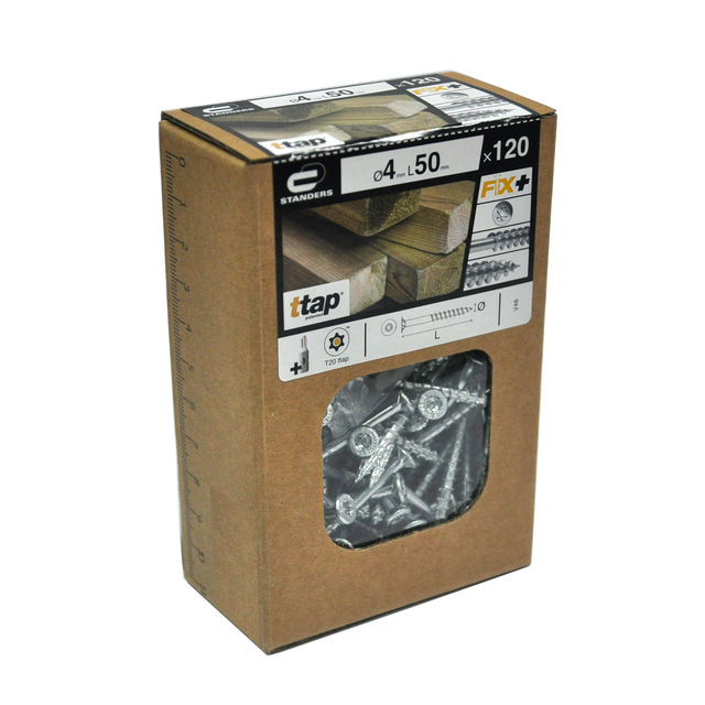 120 vis acier tête fraisée ttap® STANDERS, Ø4 x L.50 mm