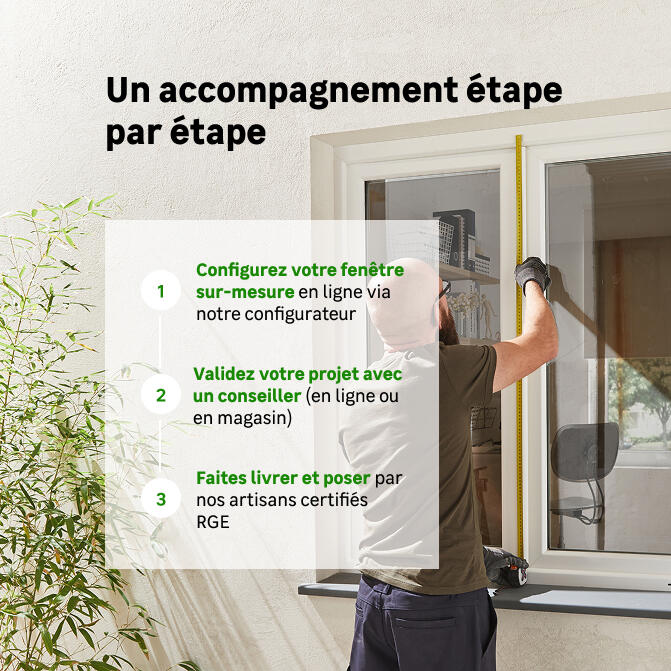 Affinez votre projet fenêtre sur mesure en ligne avant de vous rendre dans votre magasin Leroy Merlin
 - 0