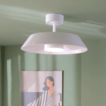 Ventilador de techo con luz retráctil silencioso DC 29W con mando WiFi/APP ø91 cm Cadix INSPIRE blanco luz CCT 3 aspas| 6 velocidades| autorregulable| modo verano/invierno| brisa| temporizador| recomendado de 13 a 20m²