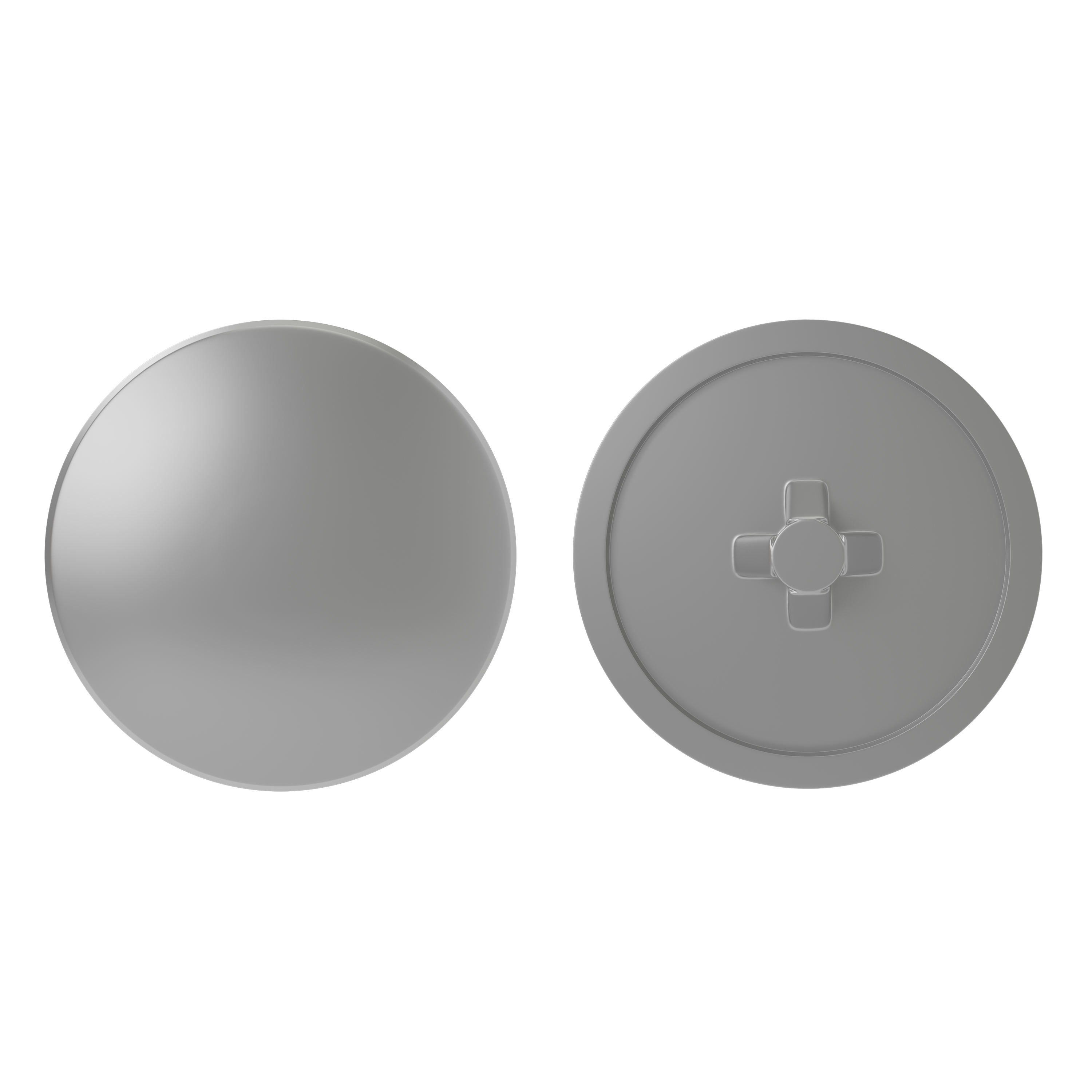 40 tapa parafusos STANDERS CLIP PZ 2-PH PLÁSTICO CINZA - 4