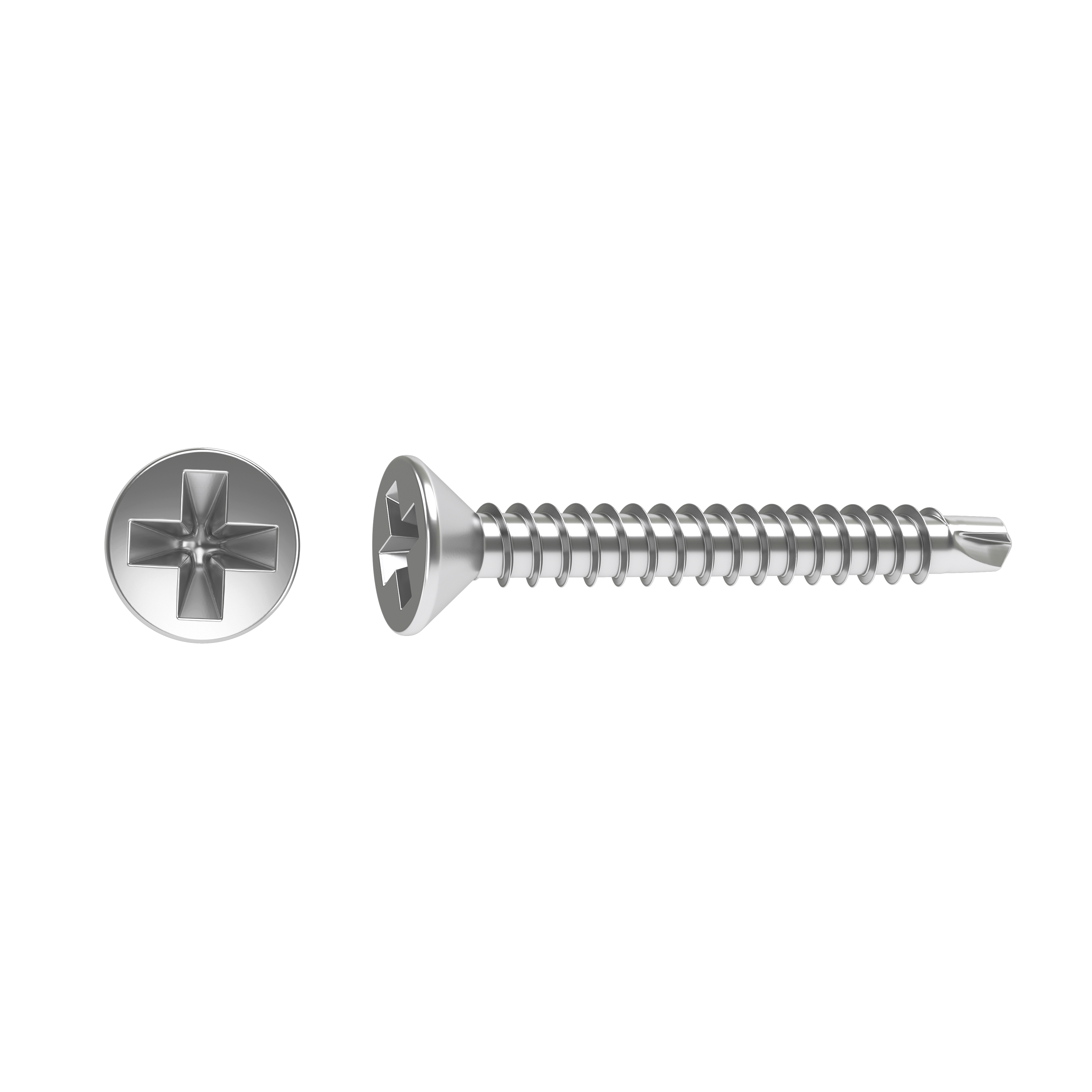 6 vis acier tête fraisée phillips STANDERS, Ø5.5 x L.45 mm - 2