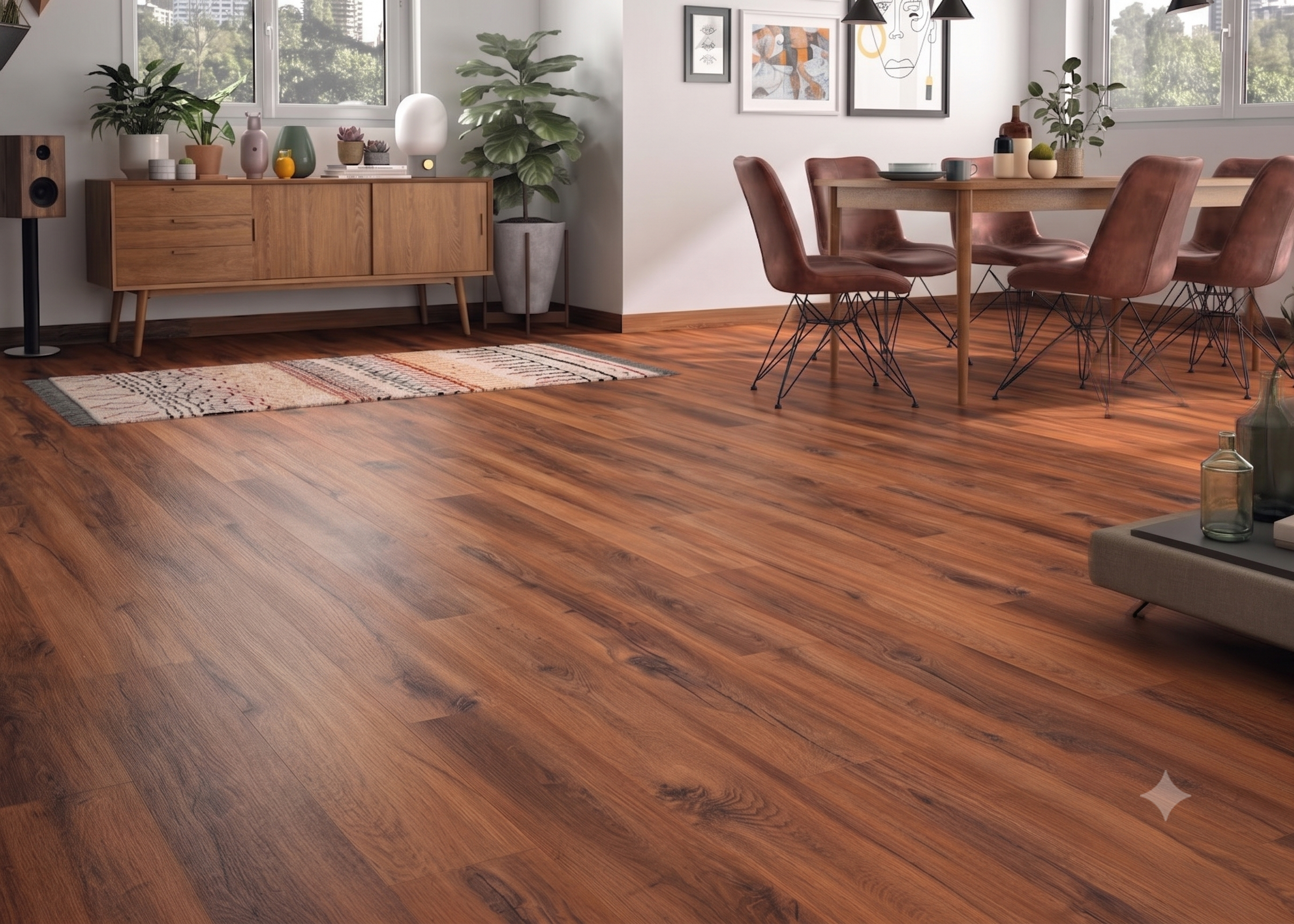SUELO LAMINADO AC5 AQUA 100 HORAS 8MM MODELO MAREKE - 5
