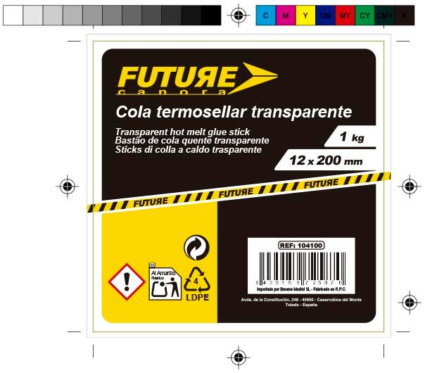 10 BARRAS COLA TERMOSELLAR 12X200MM 1000GR TRANSPARENTE - 3