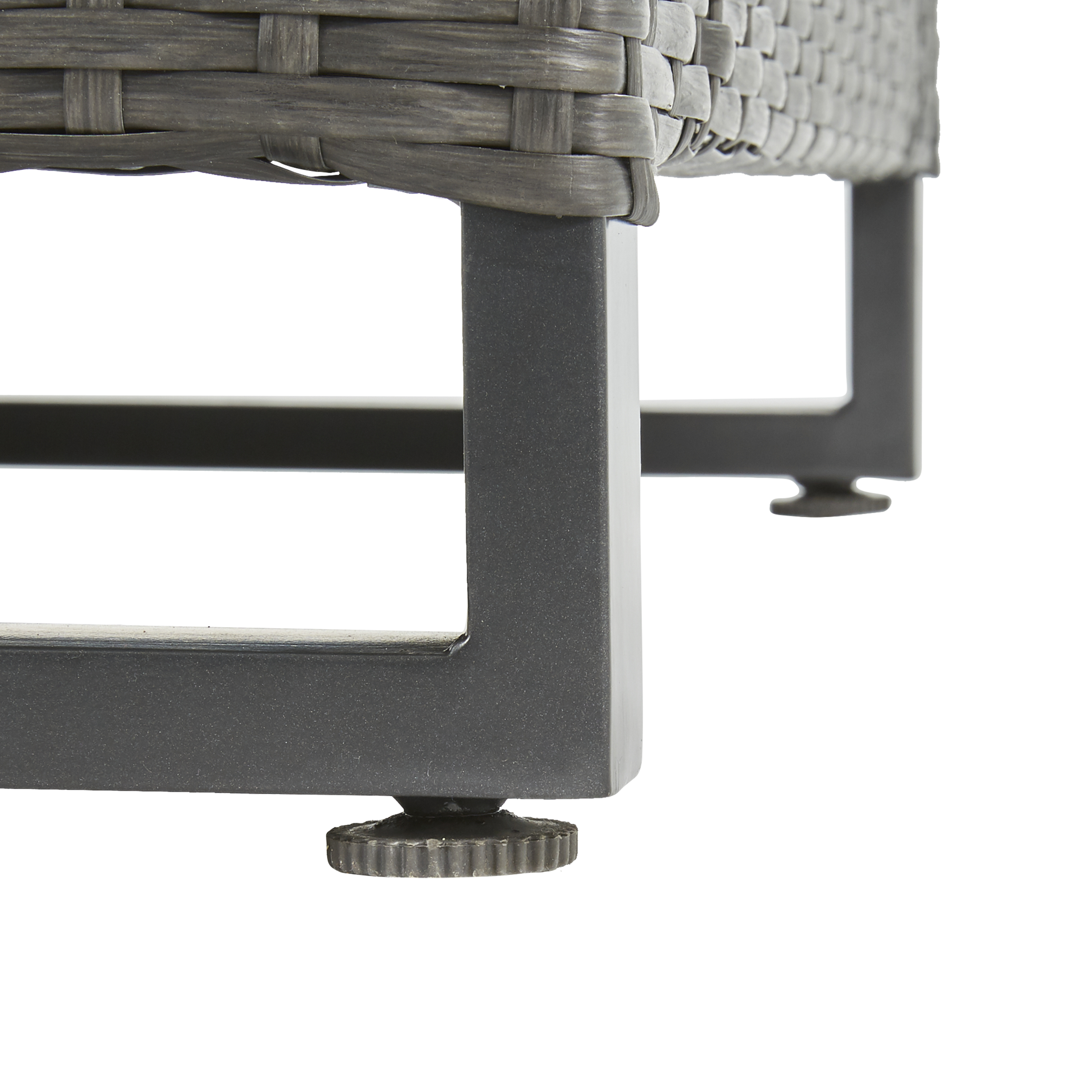 Cadeirão jardim rattan cinza Noa Naterial - 5