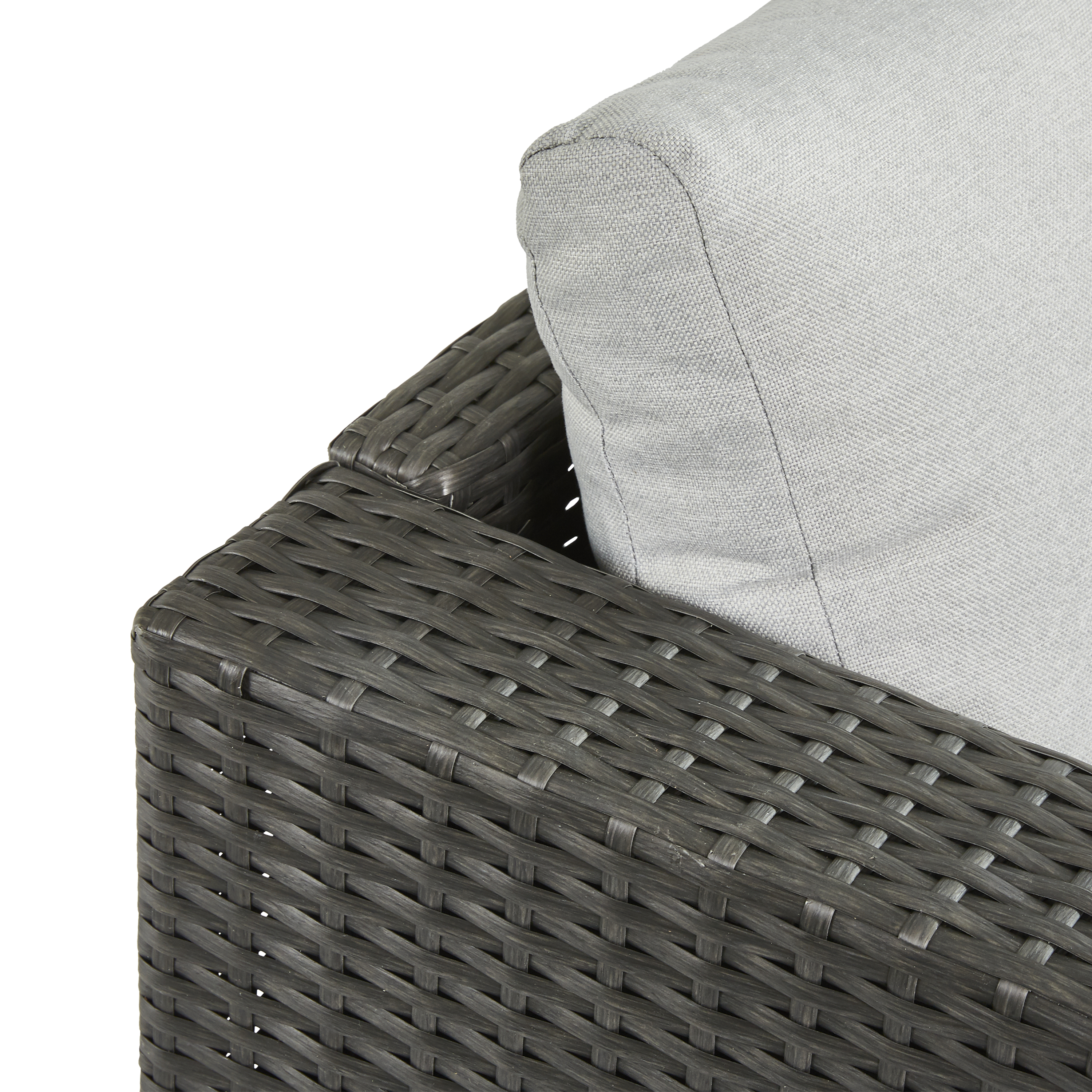 Cadeirão jardim rattan cinza Noa Naterial - 6