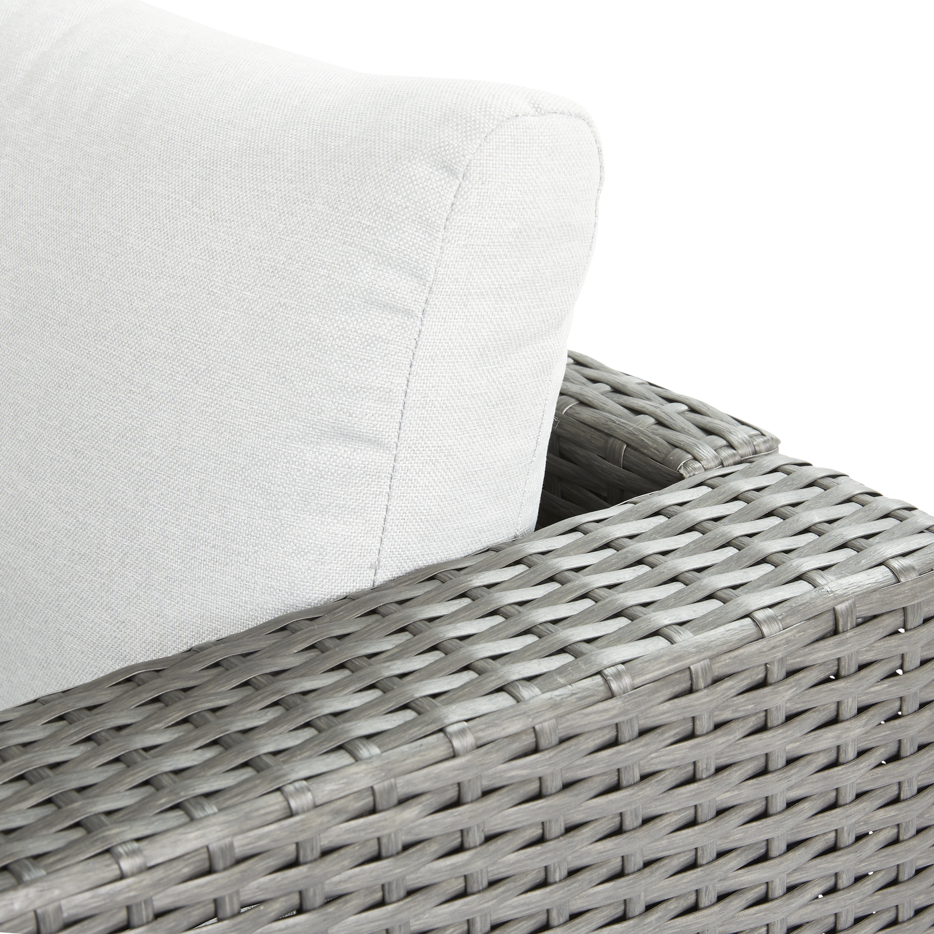 Sofá de canto em rattan sintético cinzento escuro Naterial Noa - 11