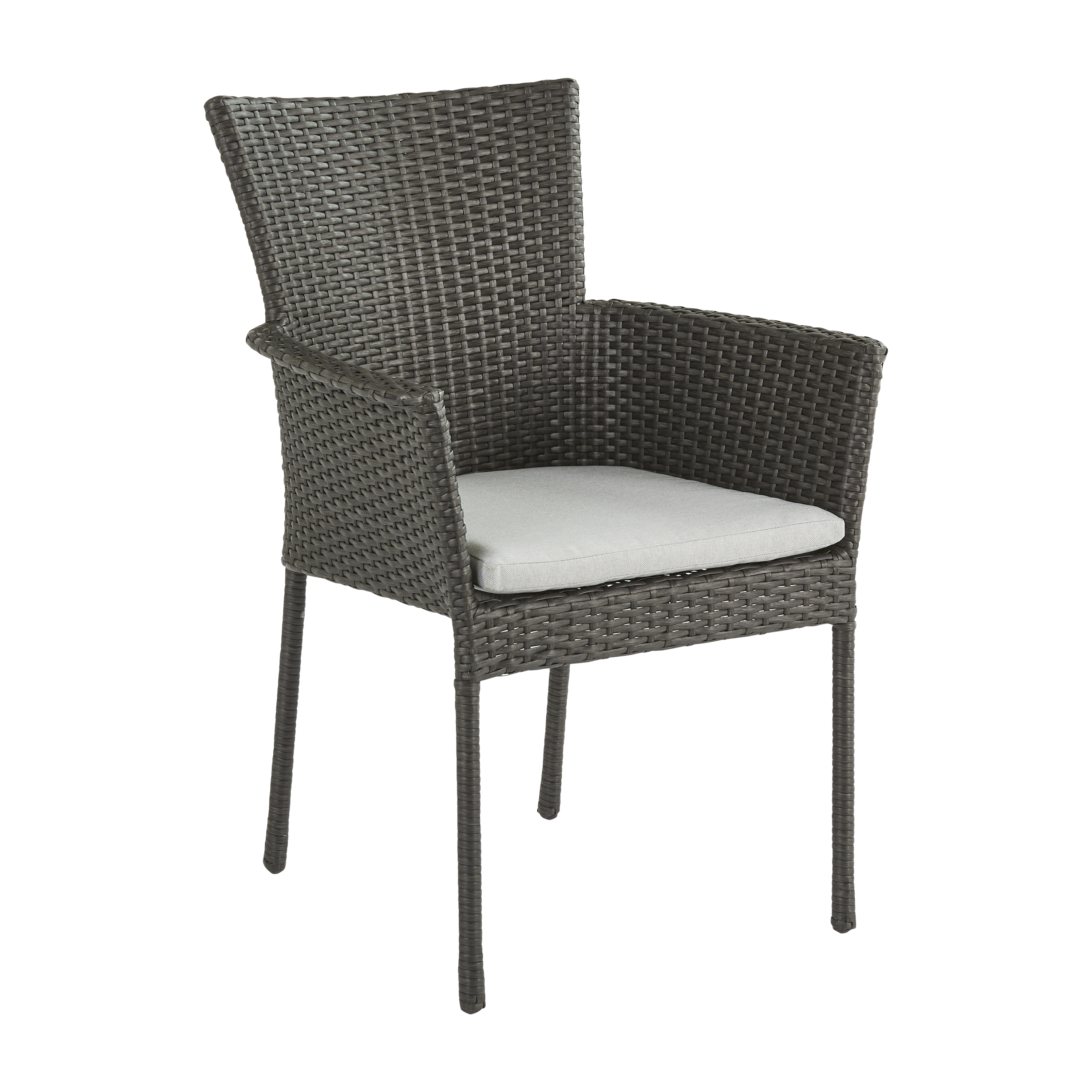 Sillón de jardín de metal y ratán naterial noa