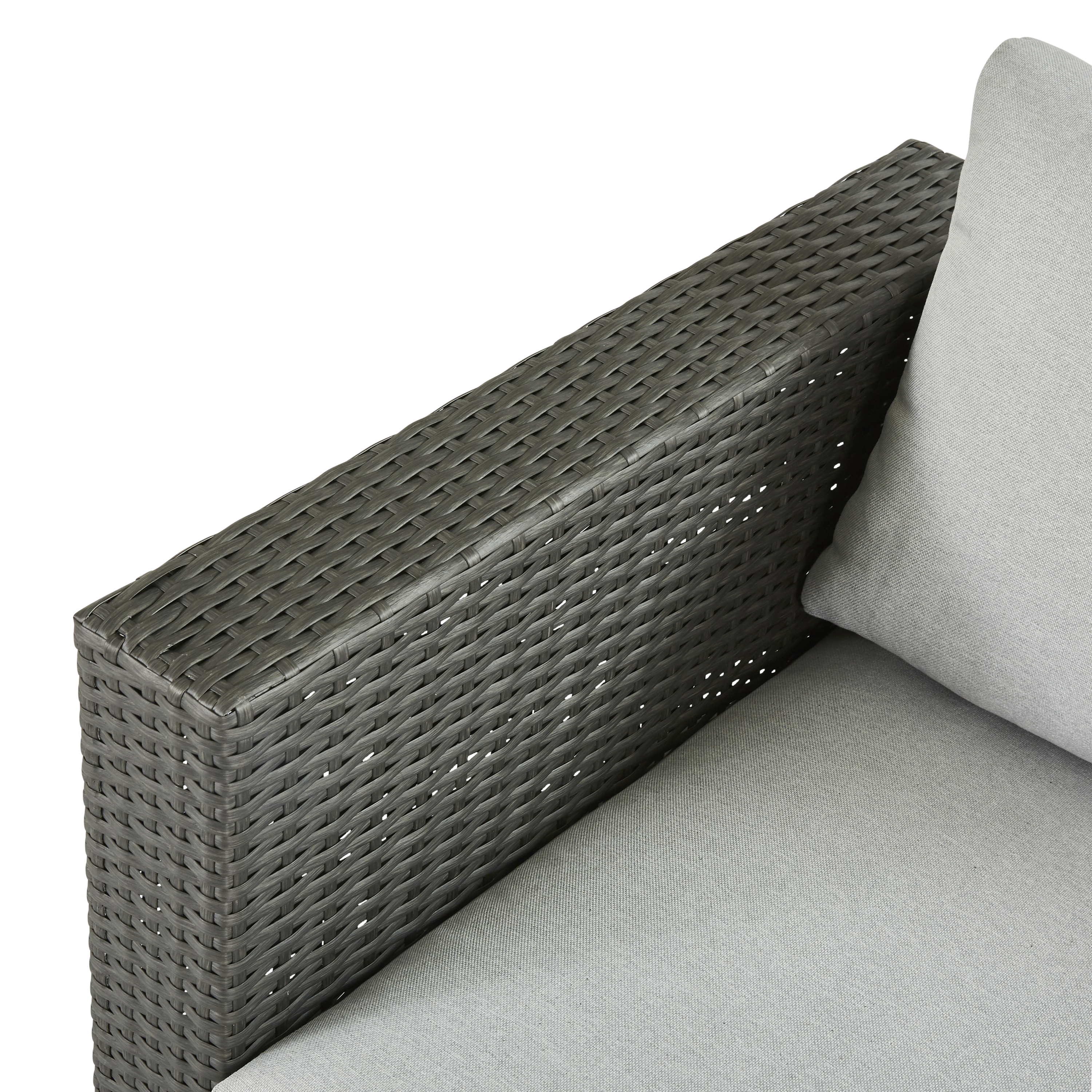 Sofá jardim rattan 2 pessoas cinza Noa Naterial - 6