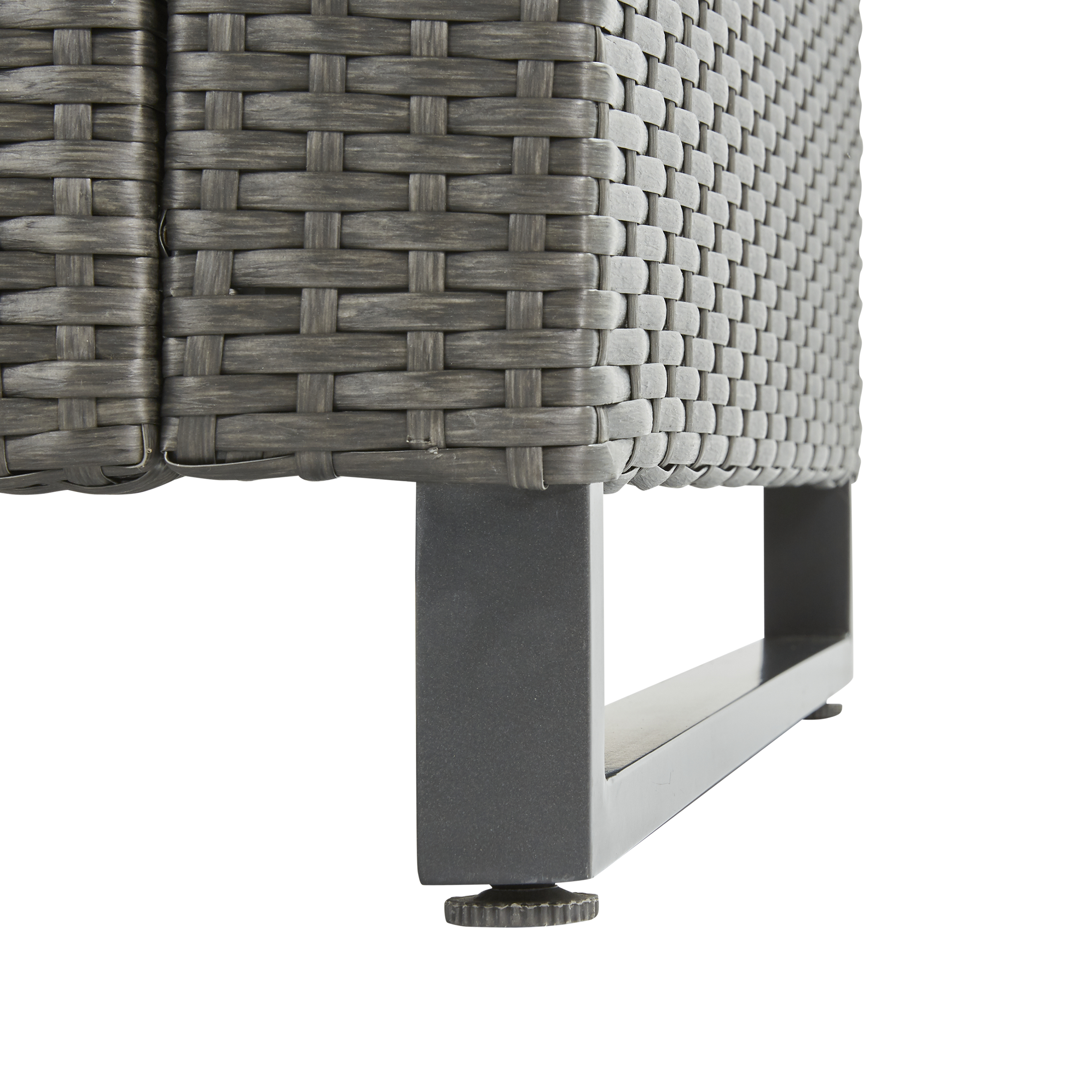 Sofá jardim rattan 2 pessoas cinza Noa Naterial - 5