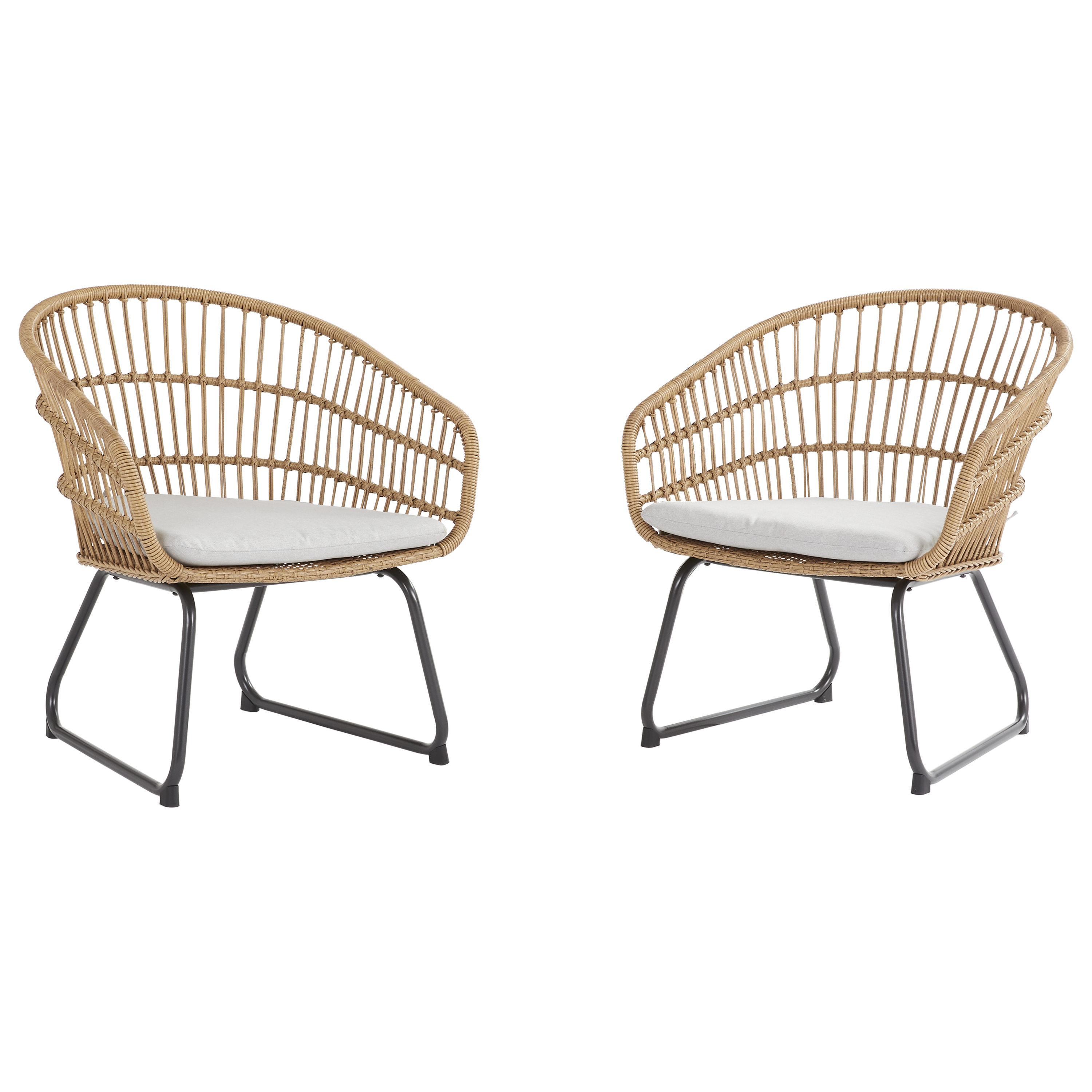 Fotel ogrodowy Timea 2szt. beżowe Naterial