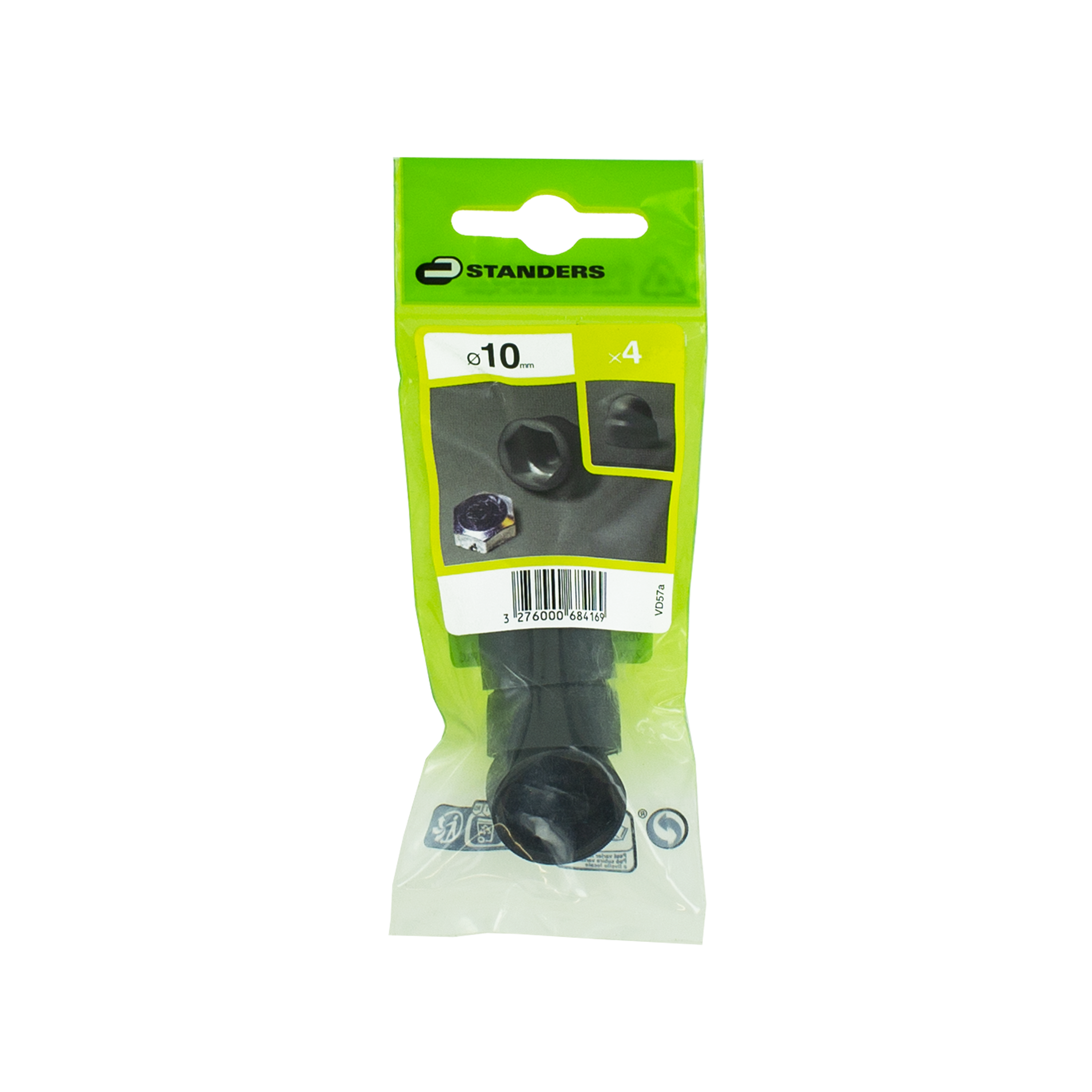Osłona śruby 10 mm czarna 4 szt. Standers - 5