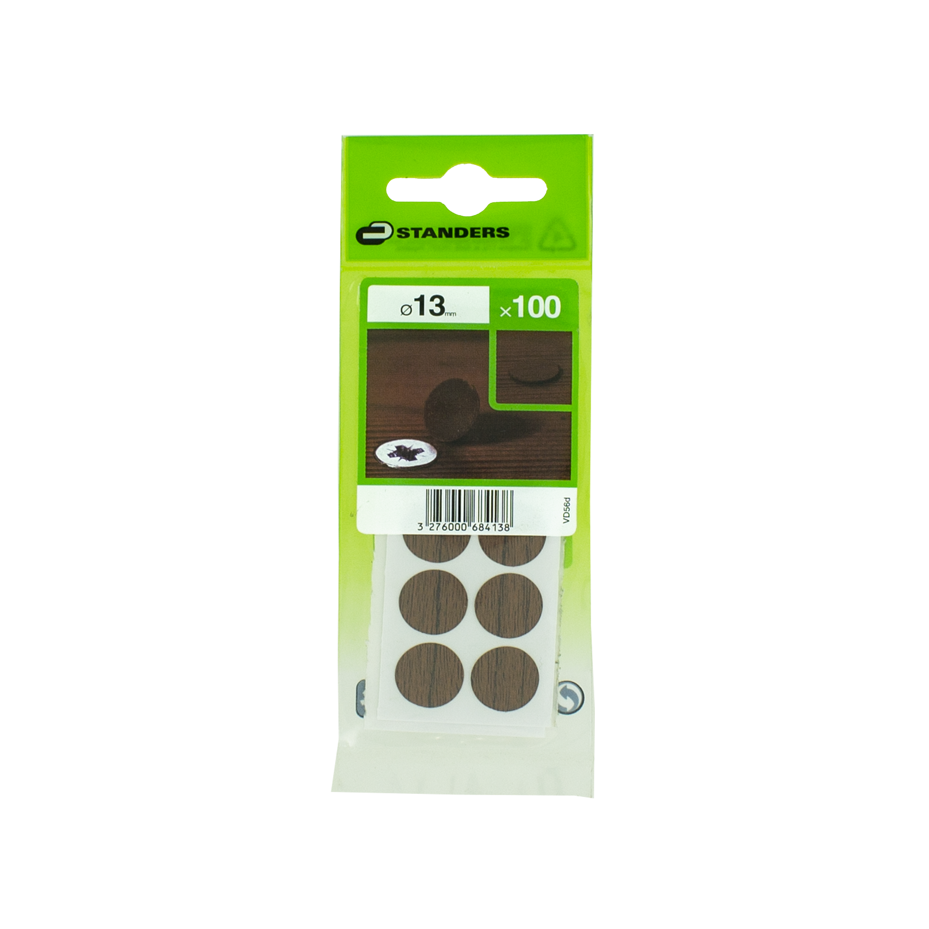 Zaślepka samoprzylepna 13 mm wenge 100 szt. Standers - 3