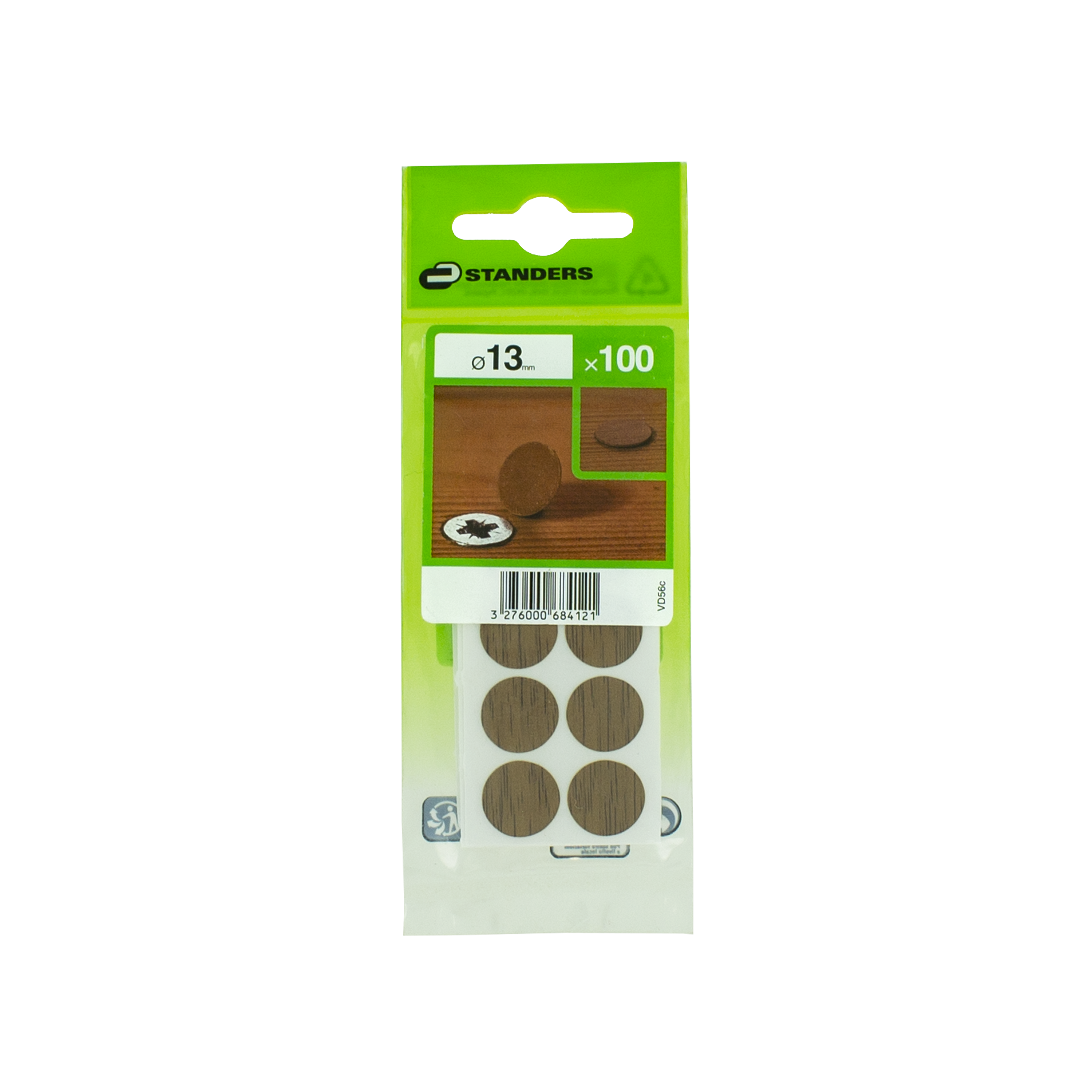 Zaślepka samoprzylepna 13 mm dąb 100 szt. Standers - 3