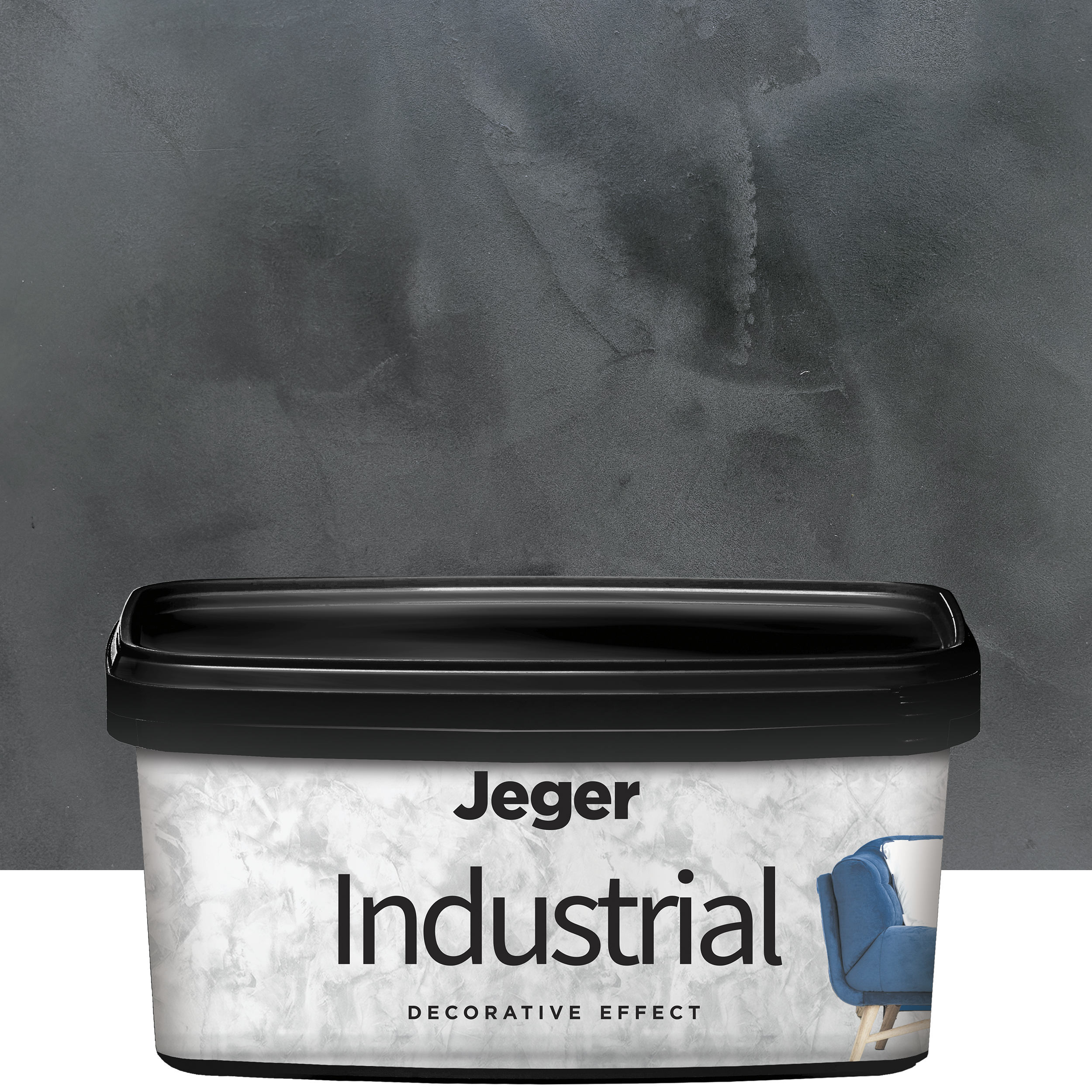 Powłoka dekoracyjna INDUSTRIAL Bazalt Efekt metalowy JEGER