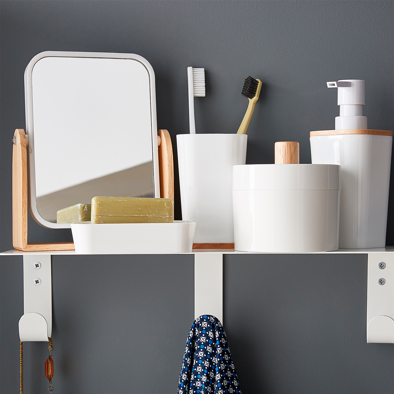 acessórios de casa de banho série scandi 