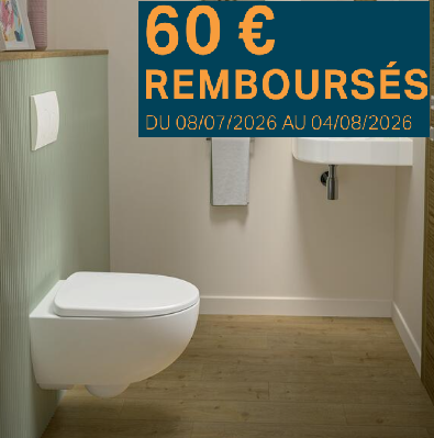 Pack WC suspendu G500 compact rimfree GEBERIT