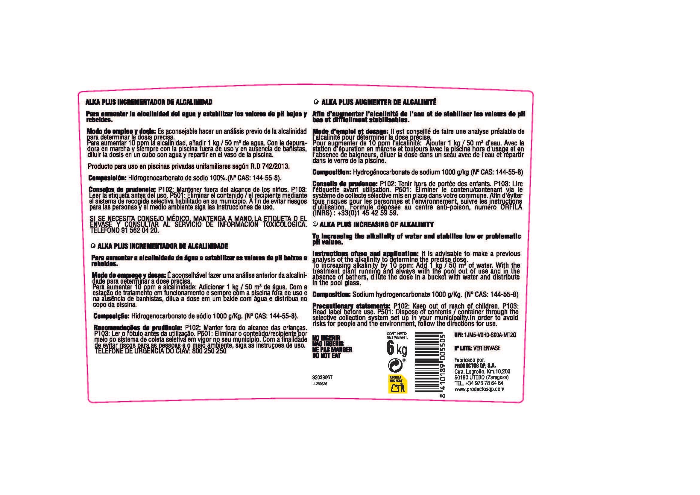 Regulador alcalinidad Alka Plus QP 6 kg - 3