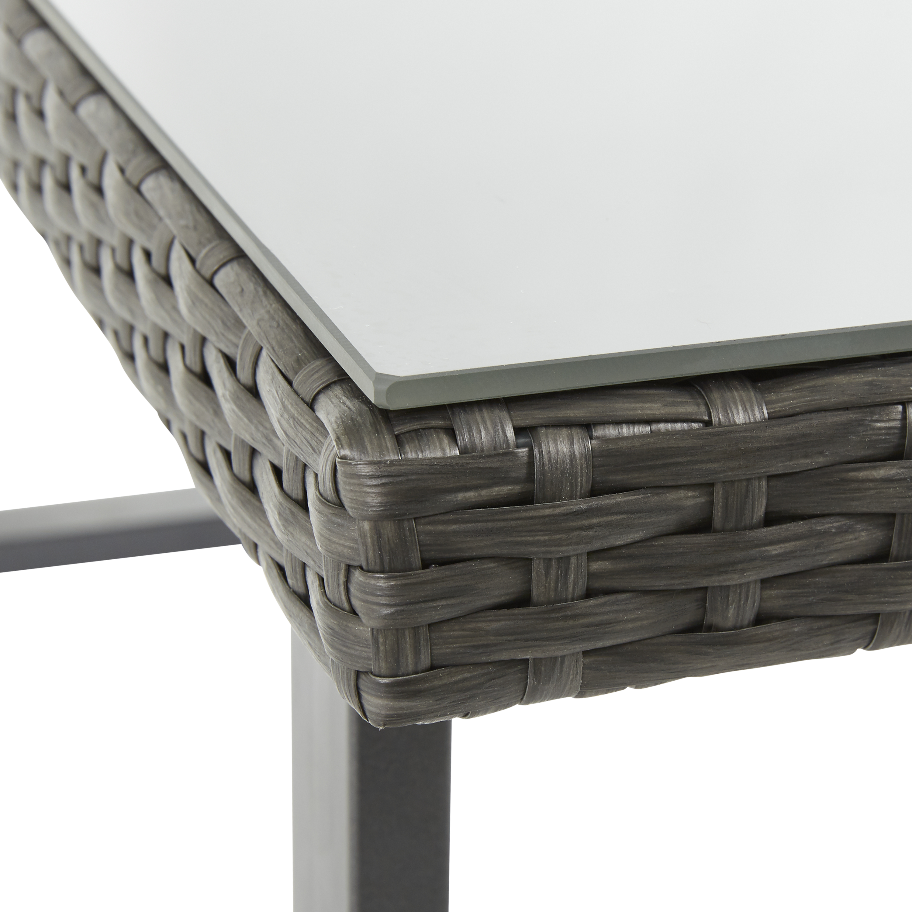 Table de jardin basse NATERIAL Noa rectangulaire gris anthracite - 4