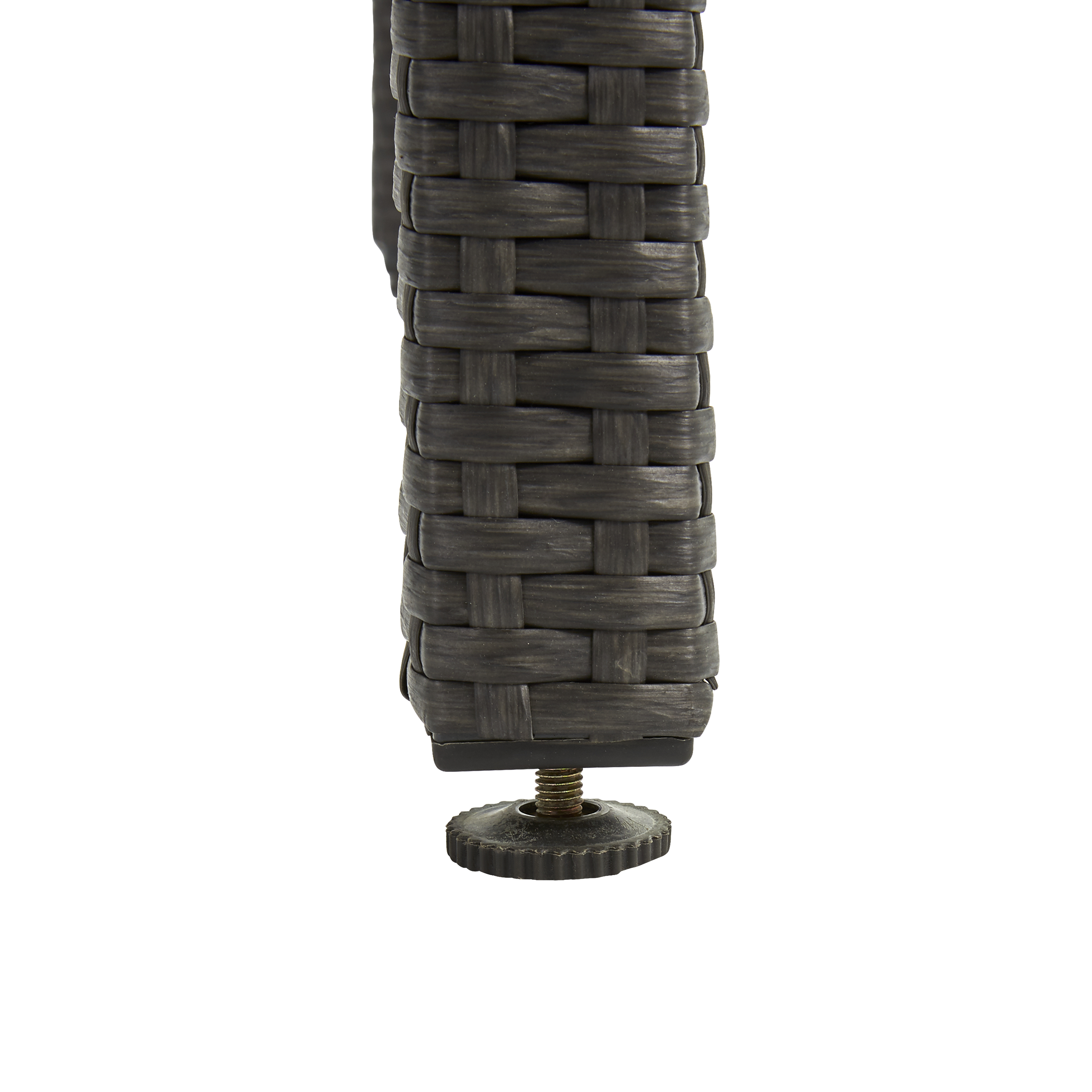 Mesa de rattan NATERIAL NOA 150X90X74CM CINZA ESCURO - 11